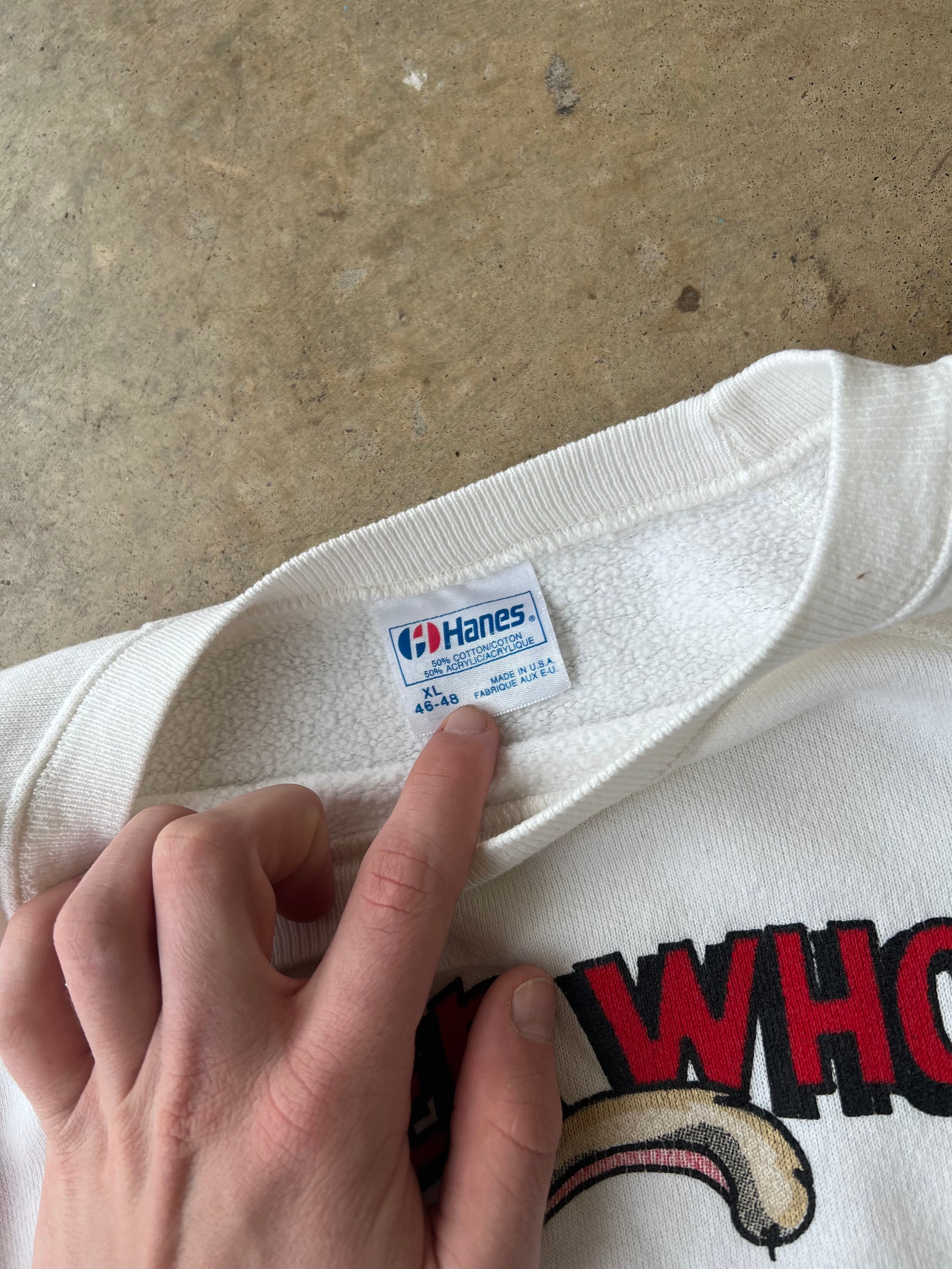 Vintage 1988 Roger Rabbit White Sweatshirt - (XL)