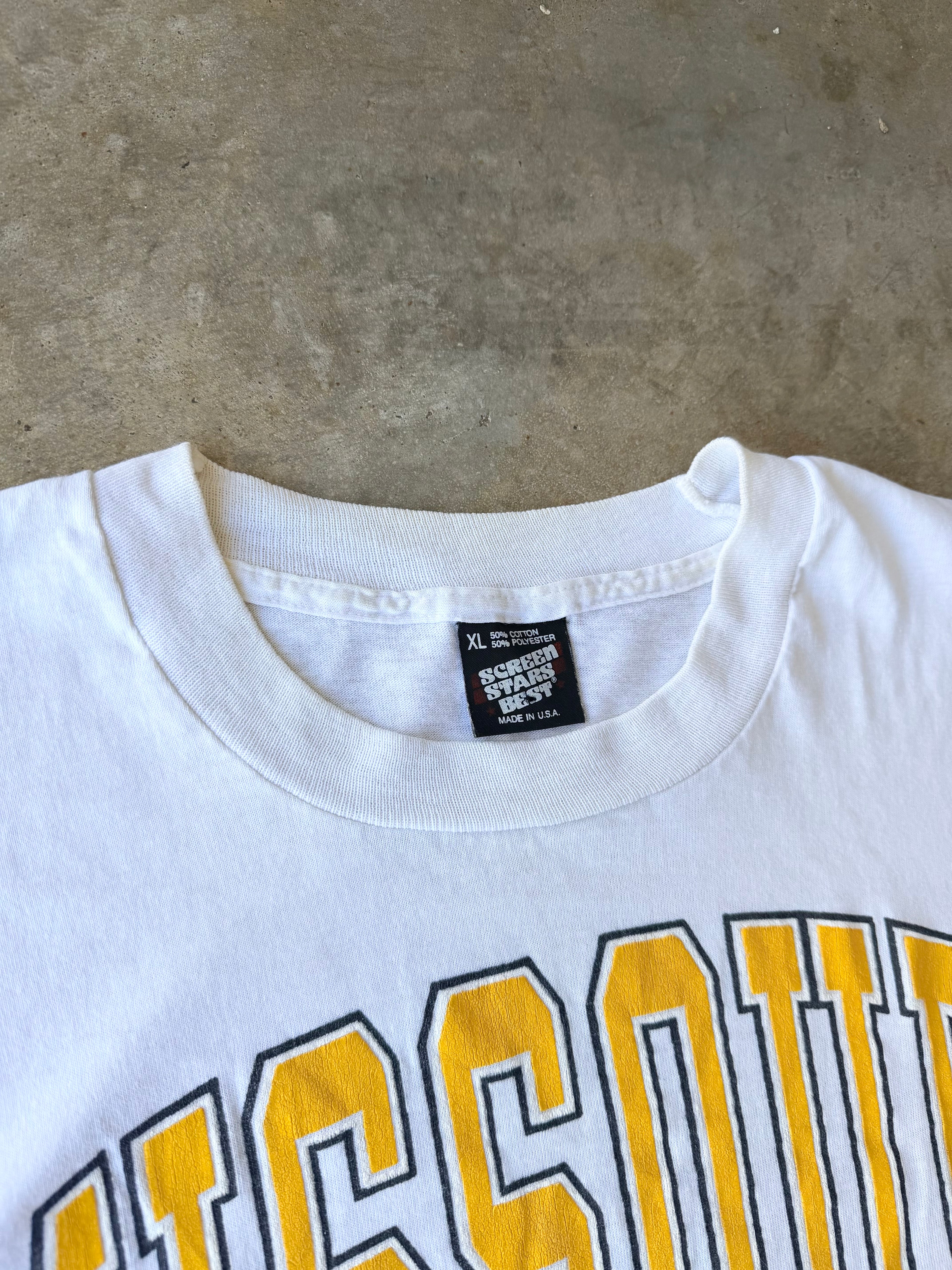 Vintage 1990s Missouri University Graphic T-Shirt - (XL)