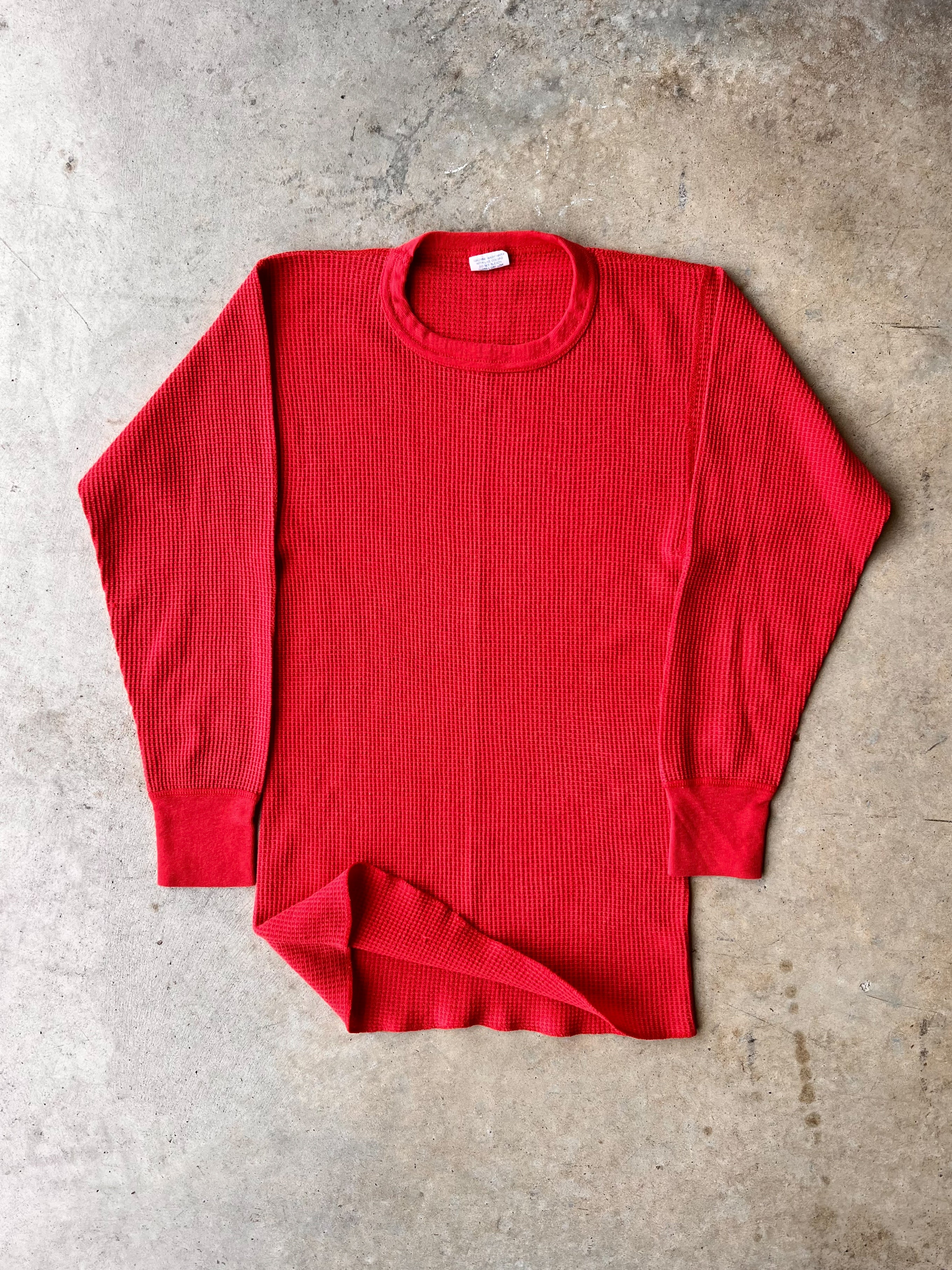 Vintage 1980s Red Thermal - (M)