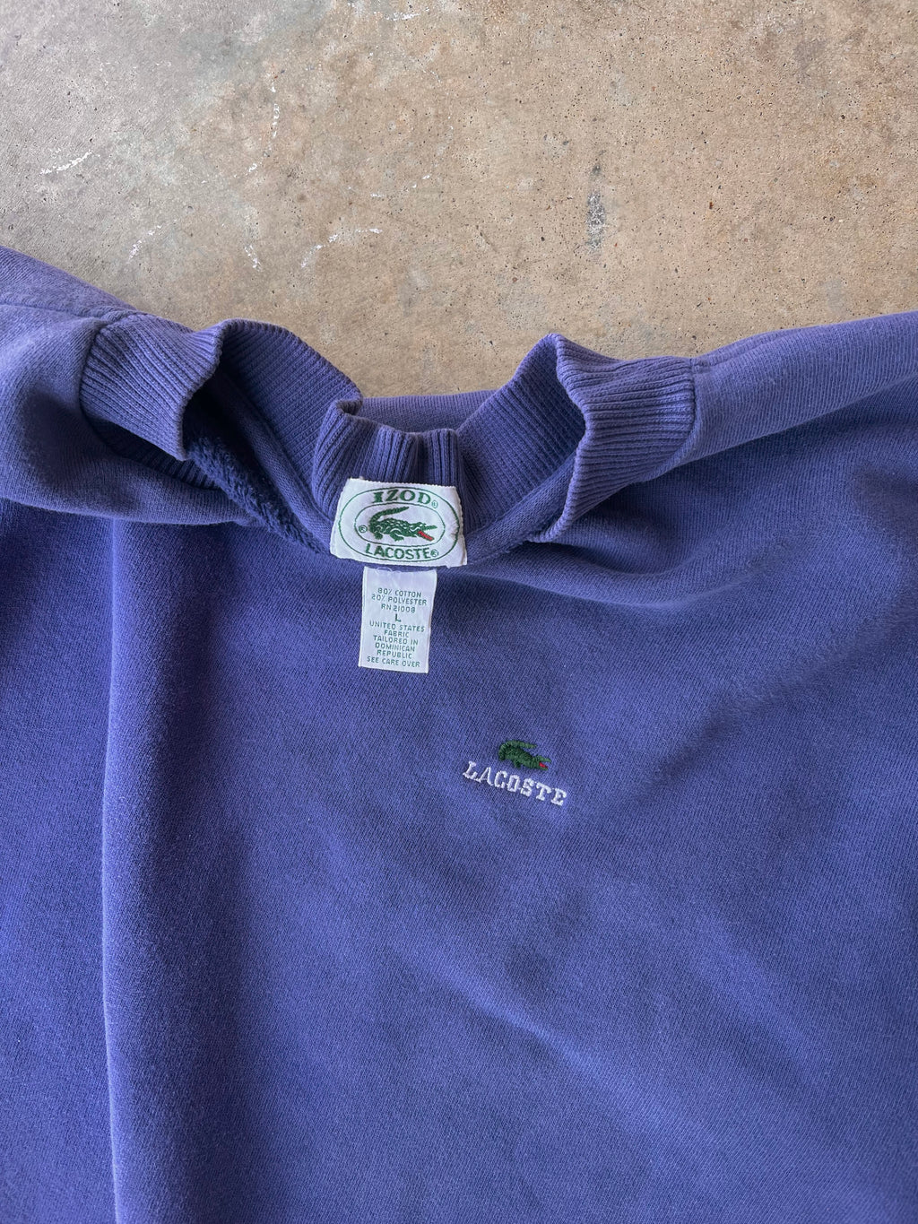 Vintage 1990s Lacoste Embroidered Sweatshirt - (L)