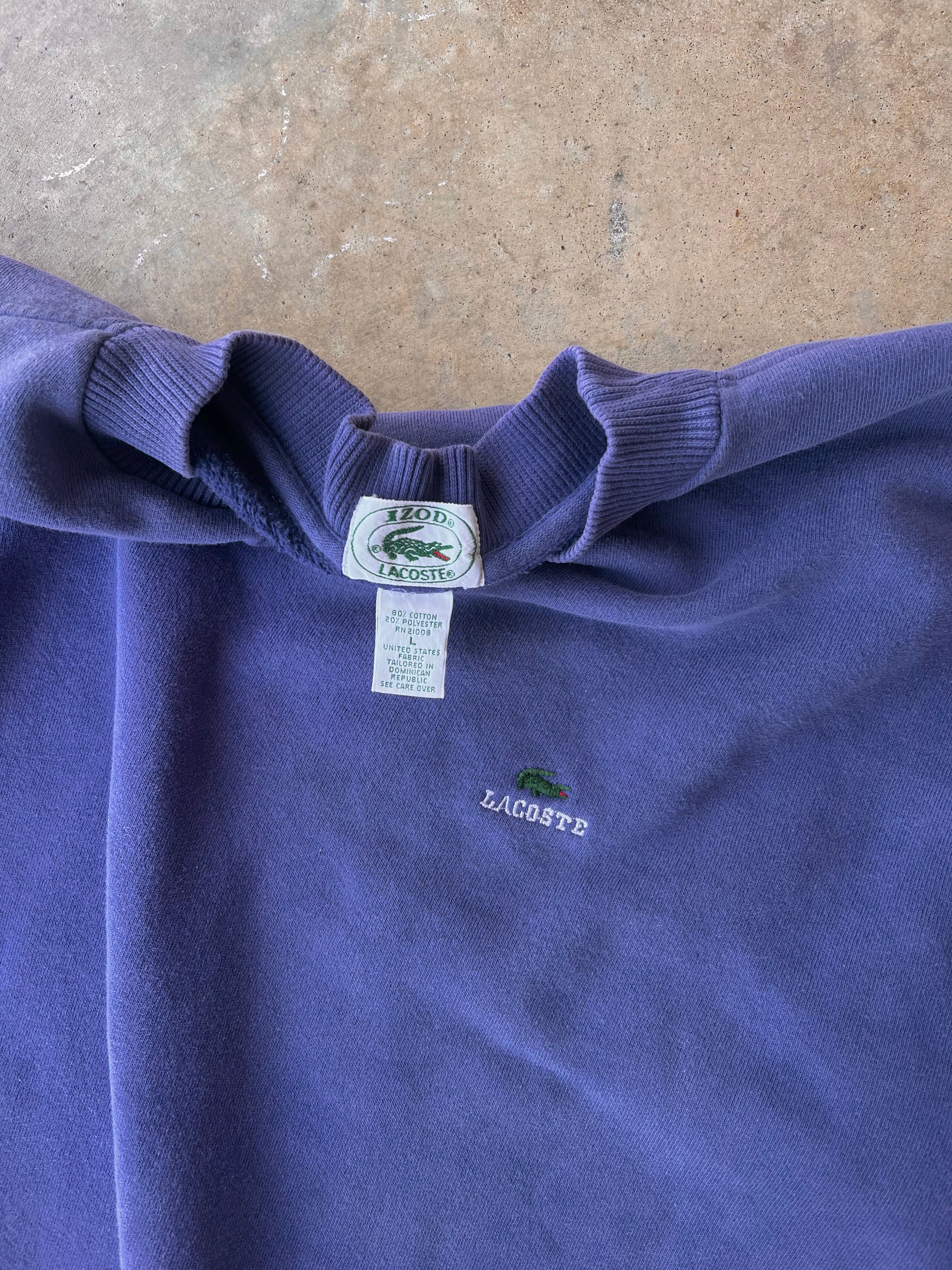 Vintage 1990s Lacoste Embroidered Sweatshirt - (L)