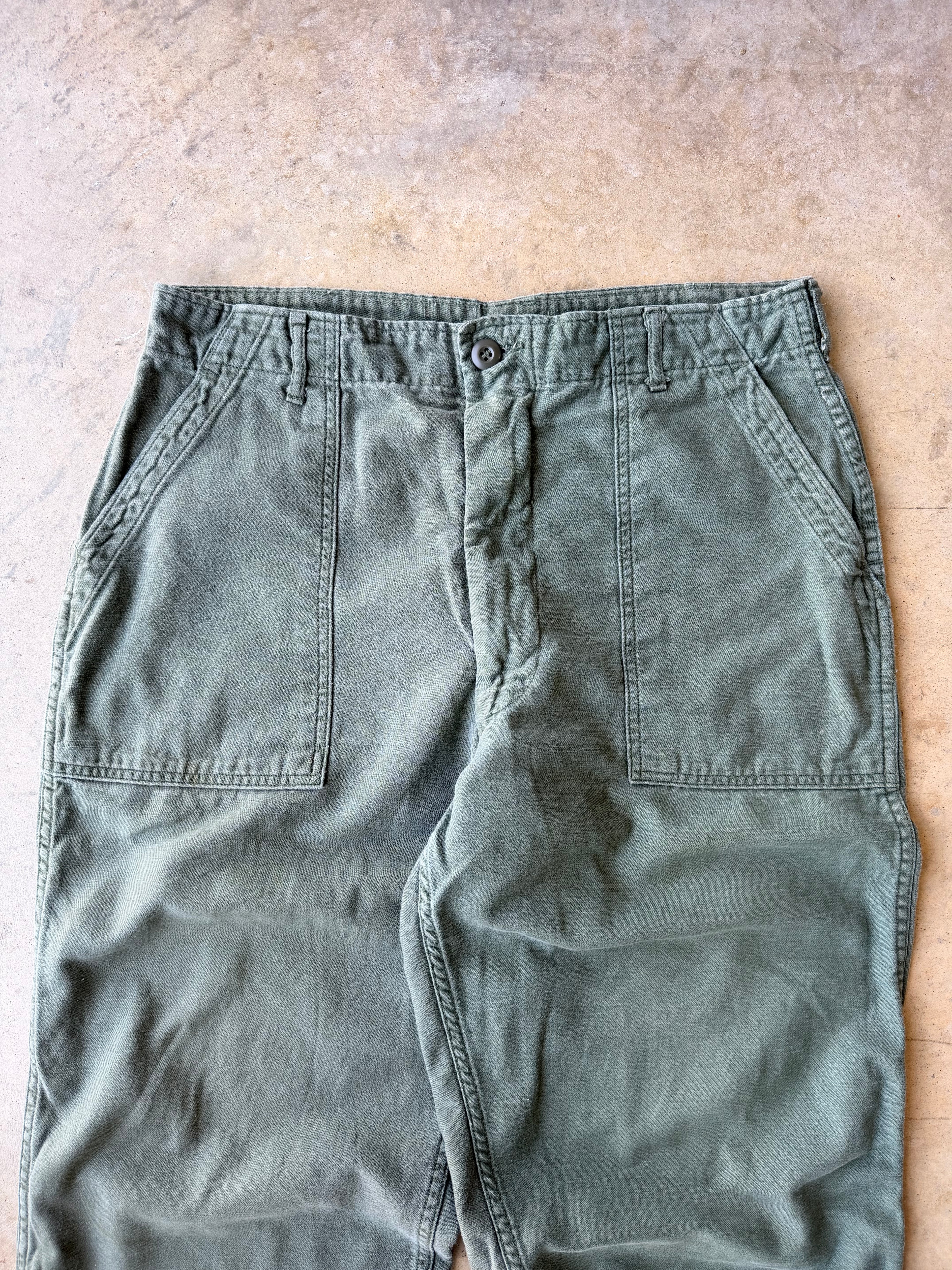 Vintage 1970s OG-107 Type 1 Green Pants - (36)