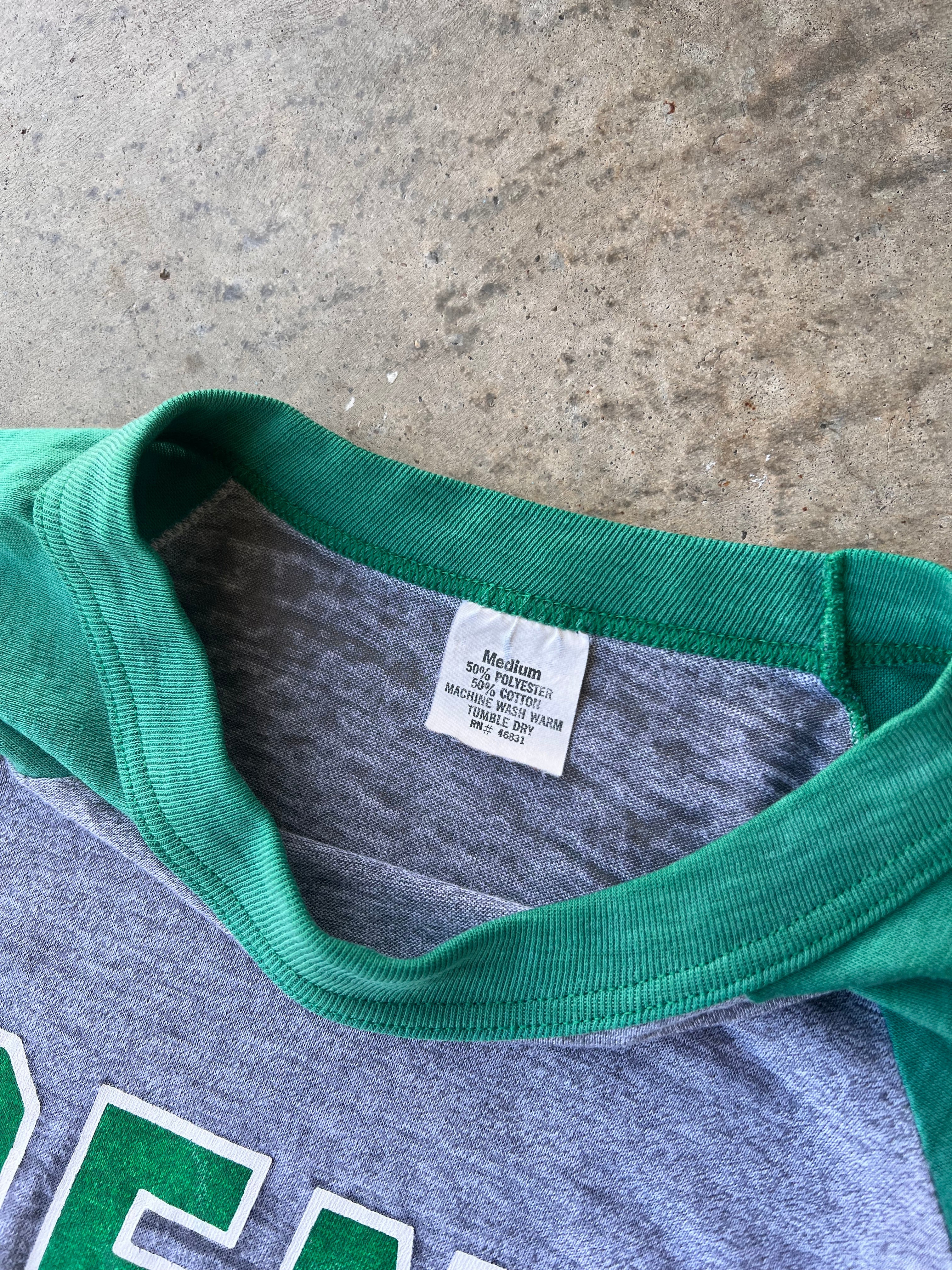 Vintage 1987 Two Tone Raglan Graphic Shirt - (M)