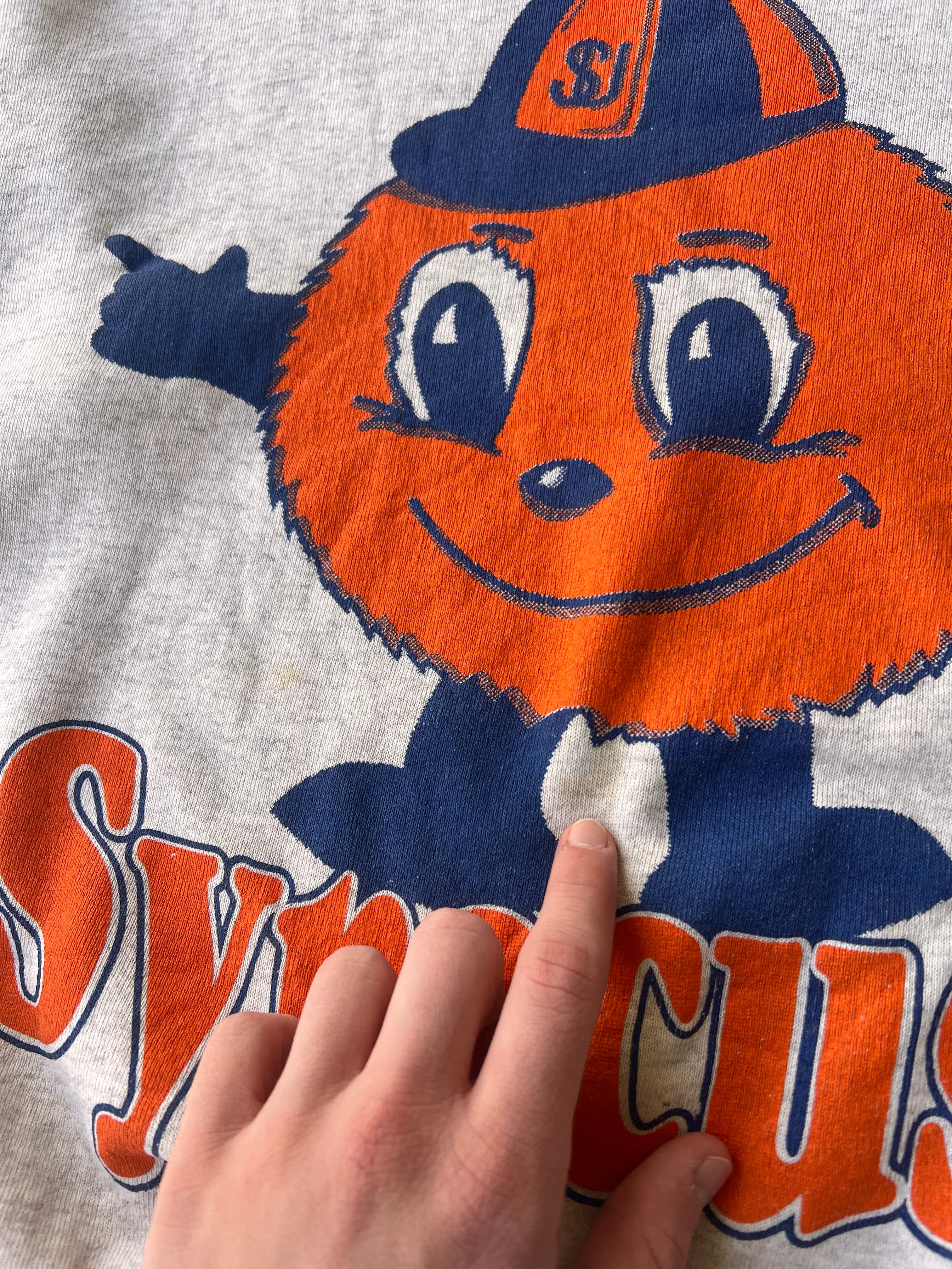 Vintage 1990s Syracuse Orangeman Chopped Sweatshirt - (M)