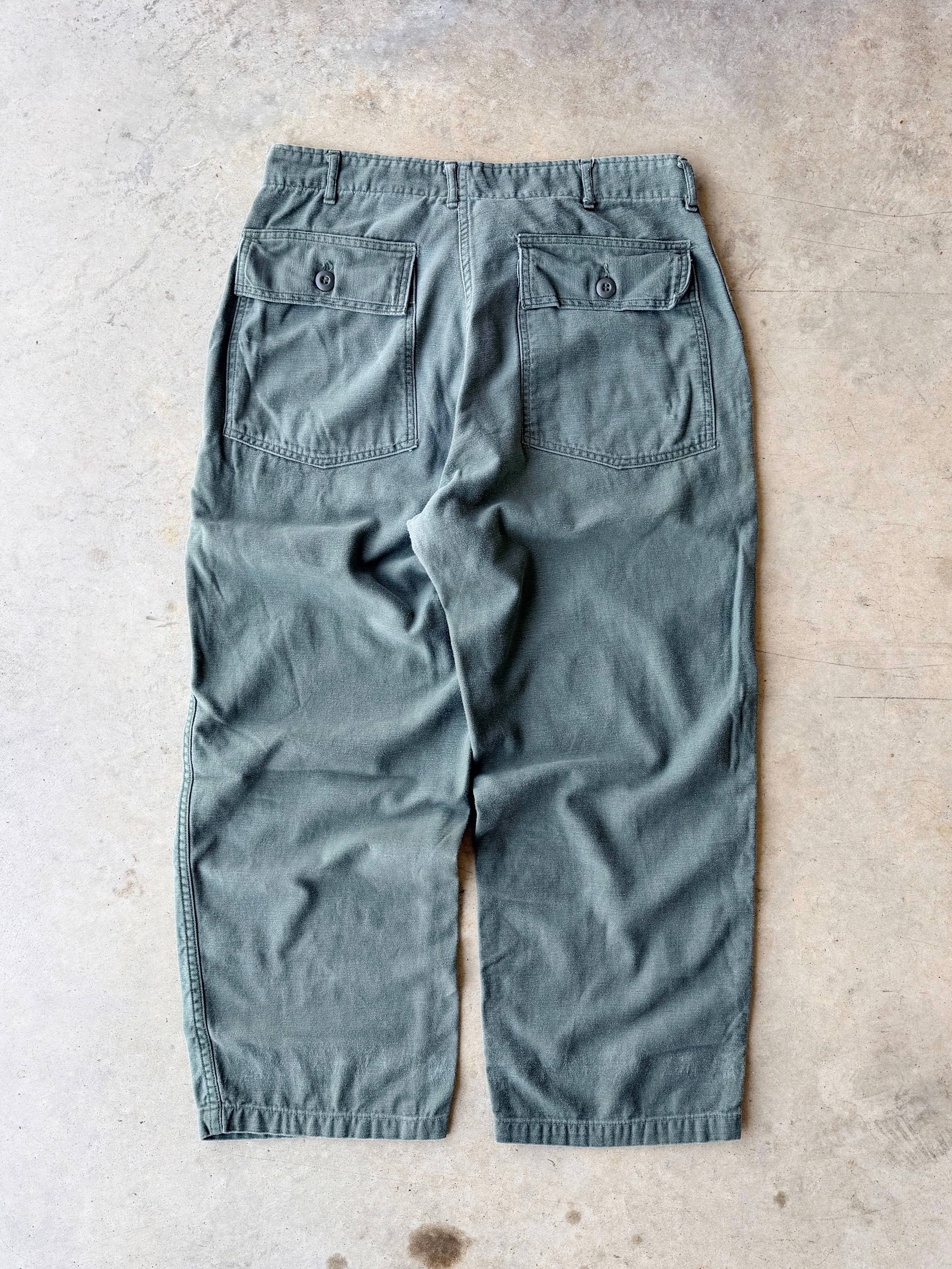 Vintage 1970s OG-107 Type 1 Green Pants - (36)