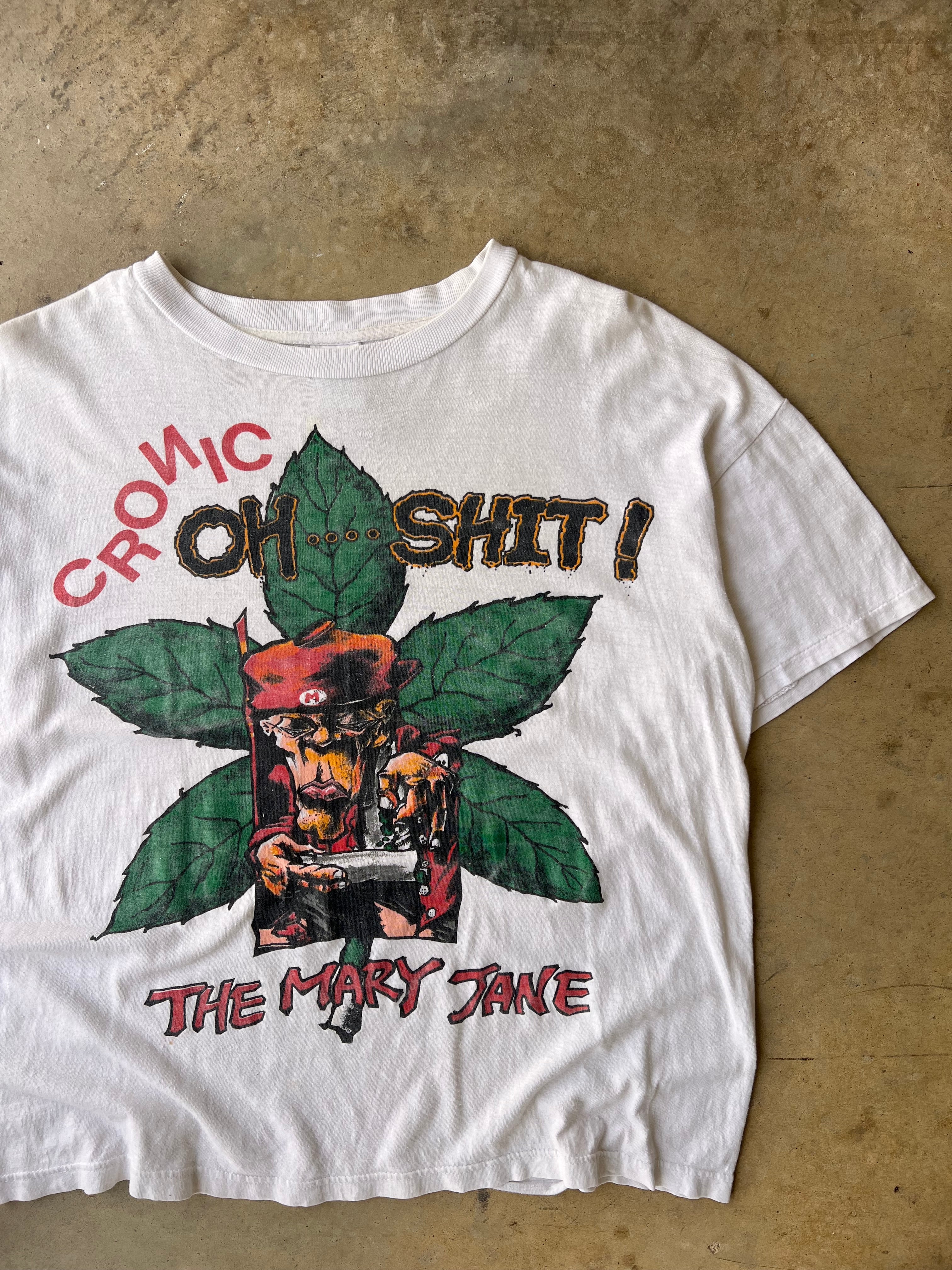 Vintage 1990s Bootleg Marijuana T-Shirt - (L)