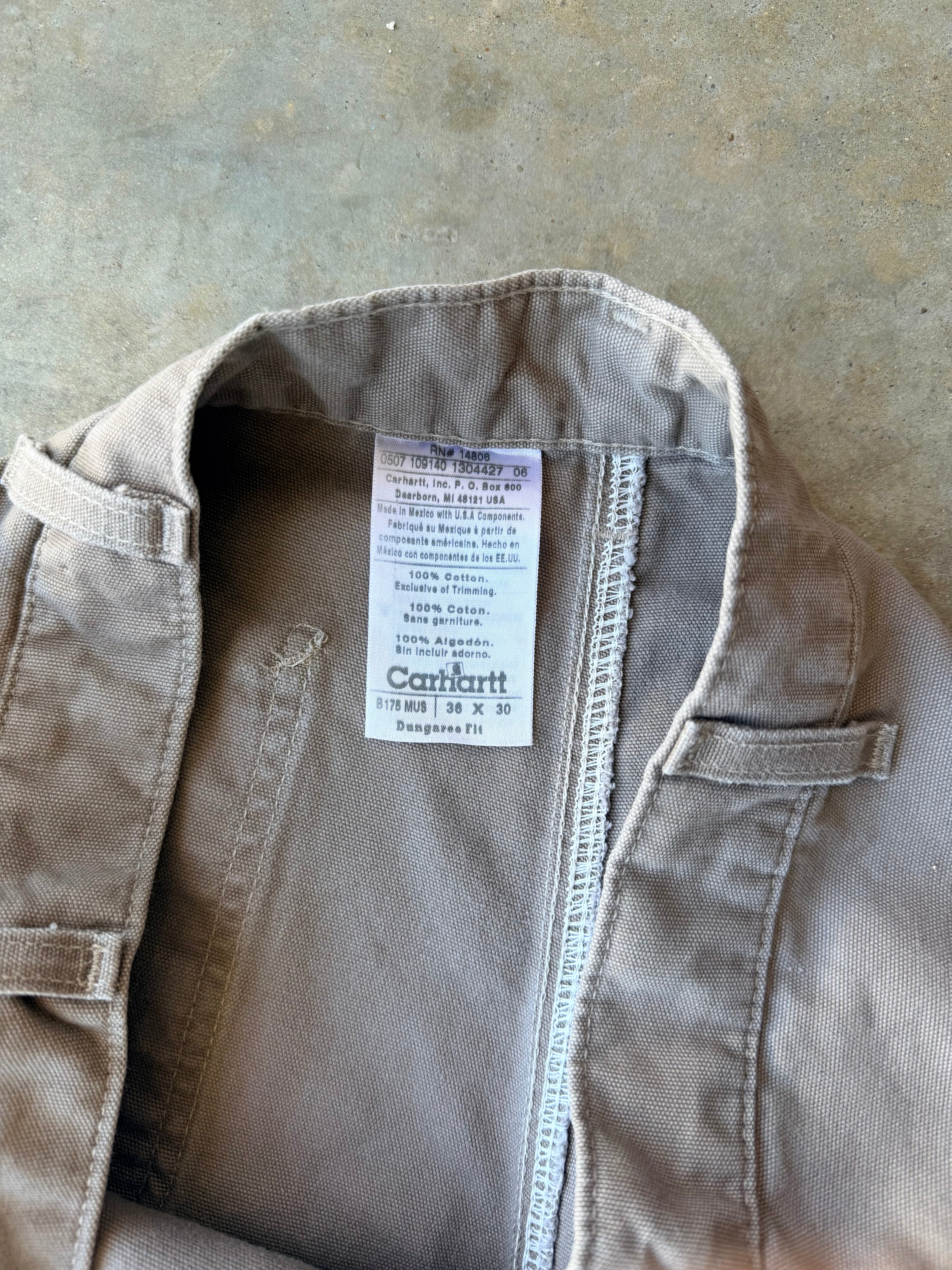 Vintage 2000s Carhartt Tan Baggy Pants - (36)