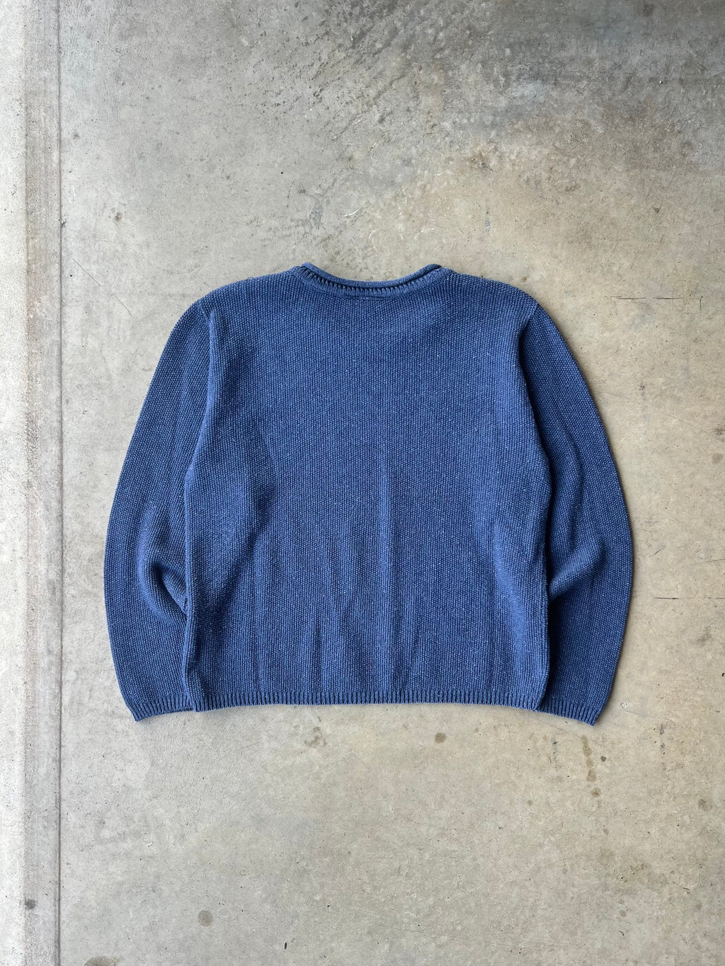 Vintage 1990s Blue Roll Neck Sweater - (M)