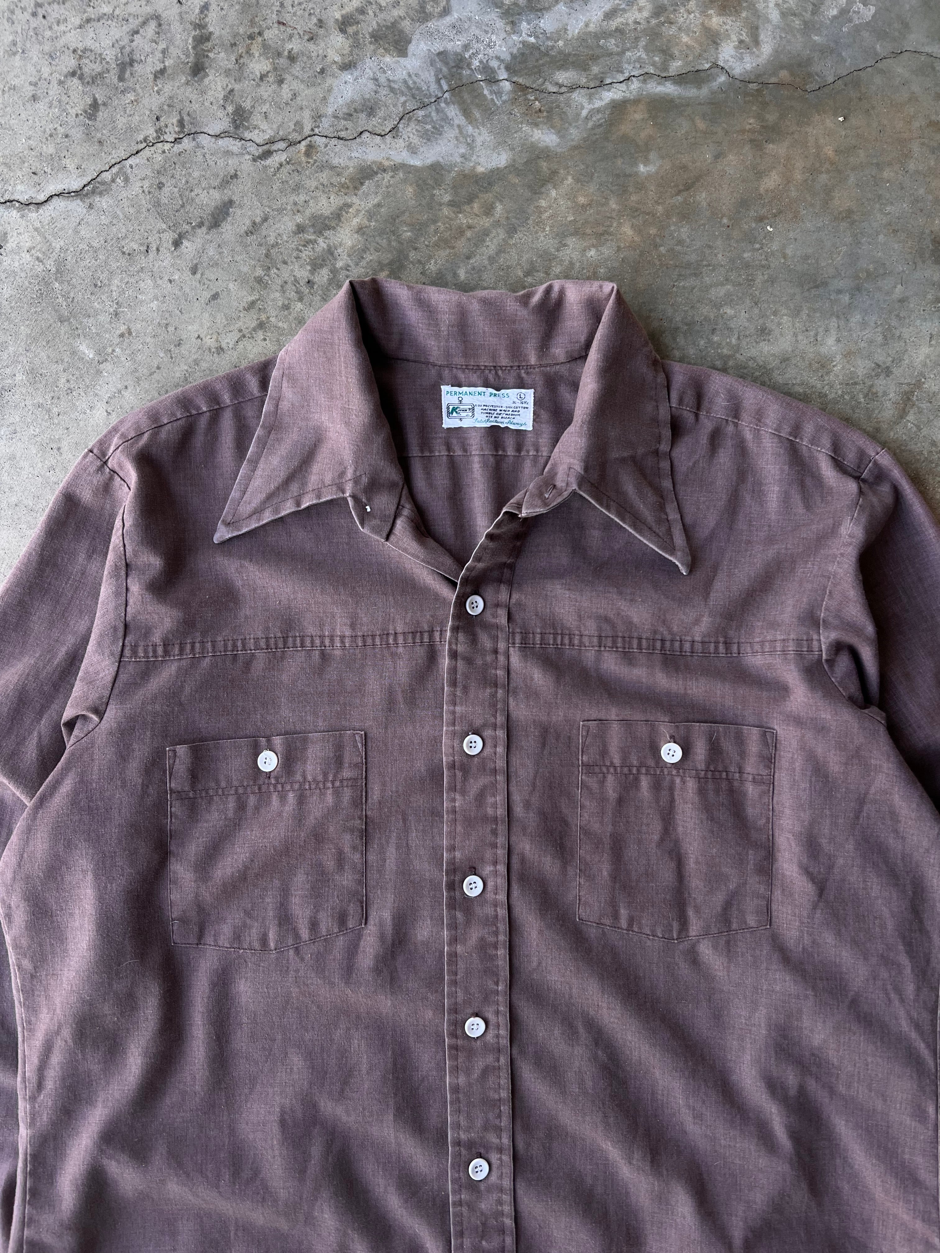 Vintage 1970s K-Mart Button-Up Shirt - (L)