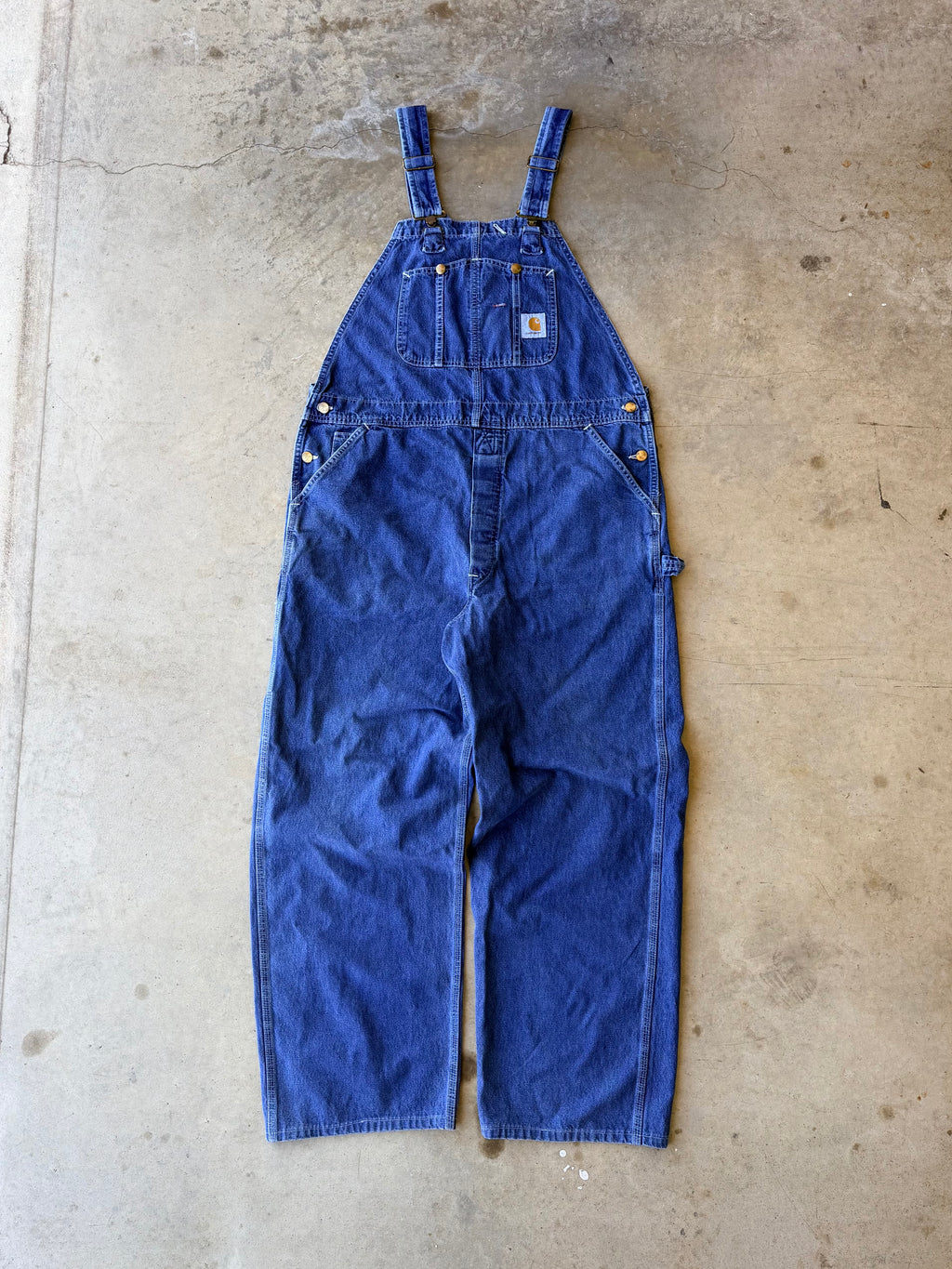 Vintage 2000s Denim Carhartt Overalls - (2XL)