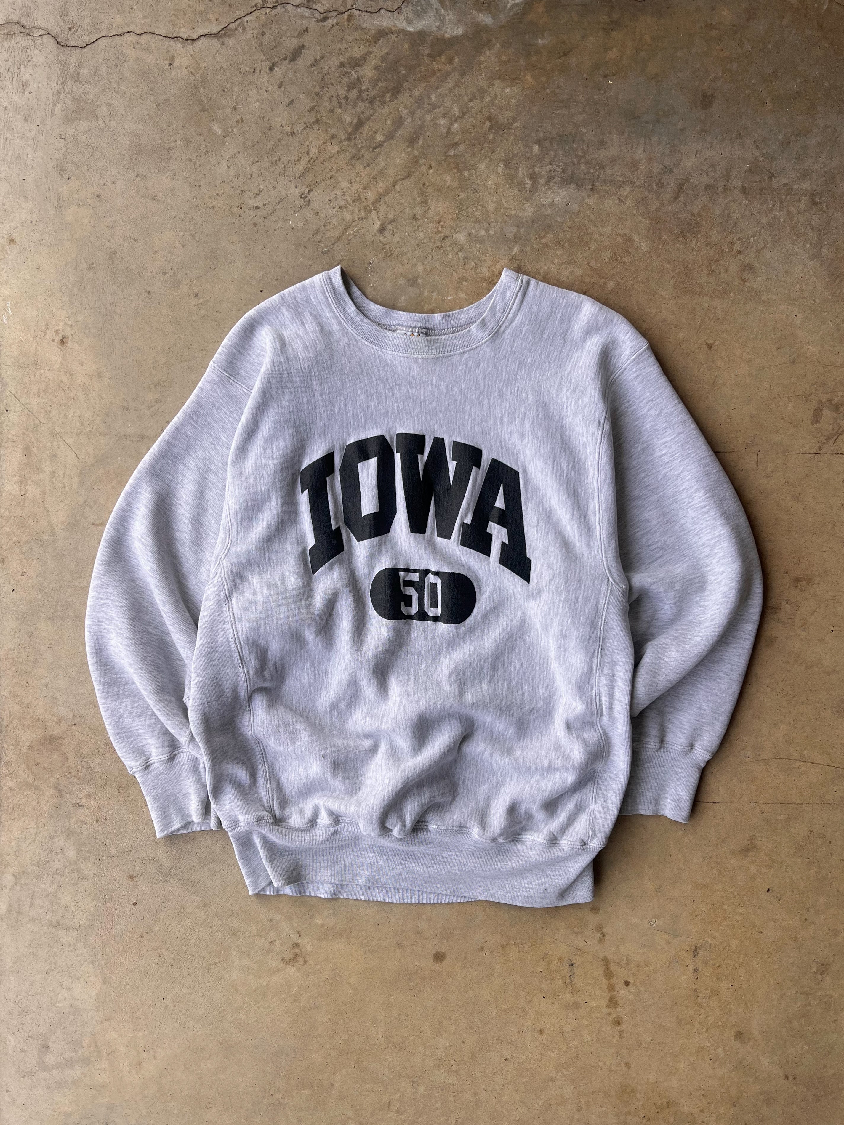 Vintage 1980s Iowa Reverse Weave - (L)