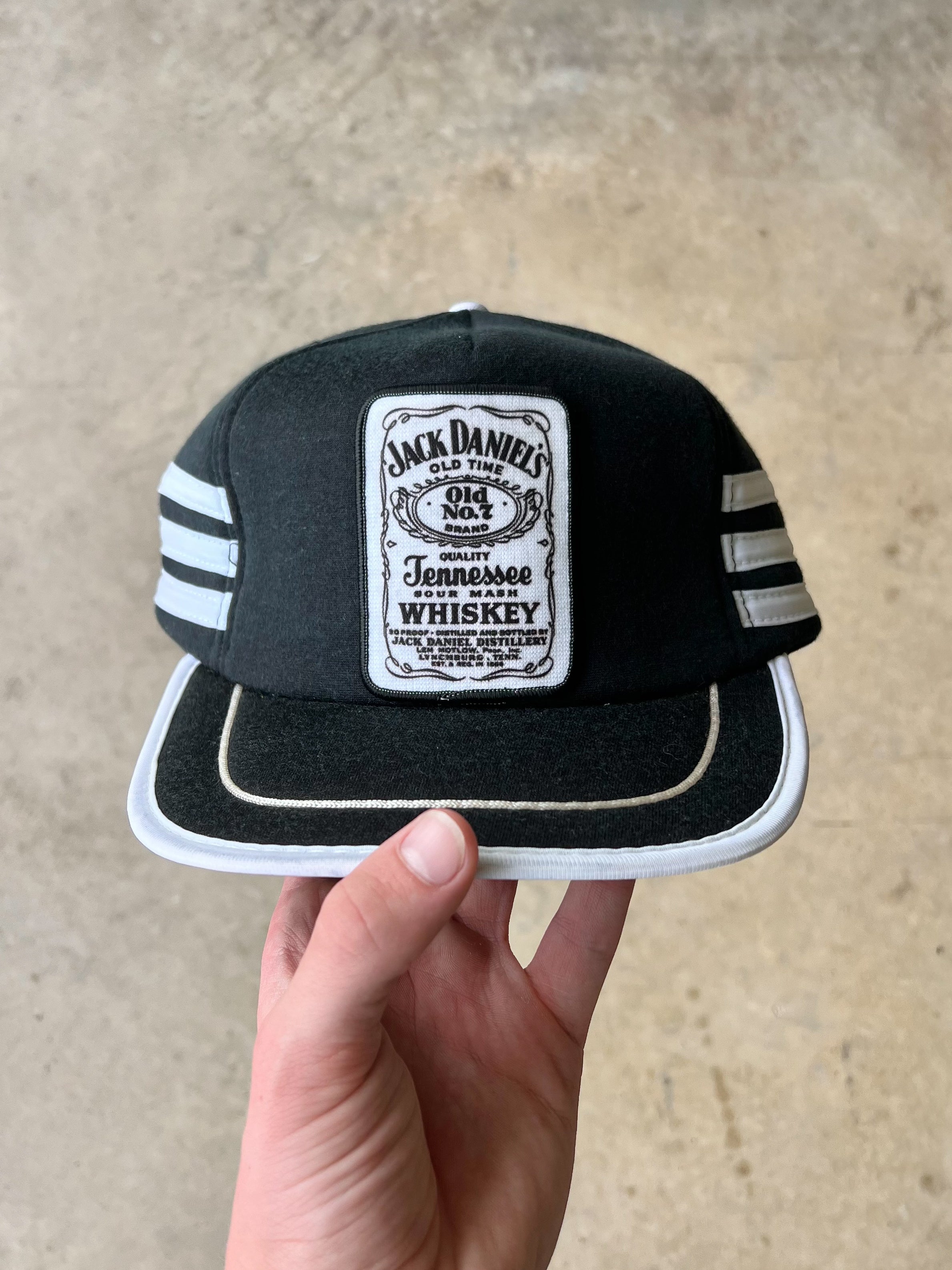 Vintage 1980s Jack Daniel’s Three Striped Trucker Hat - (OS)