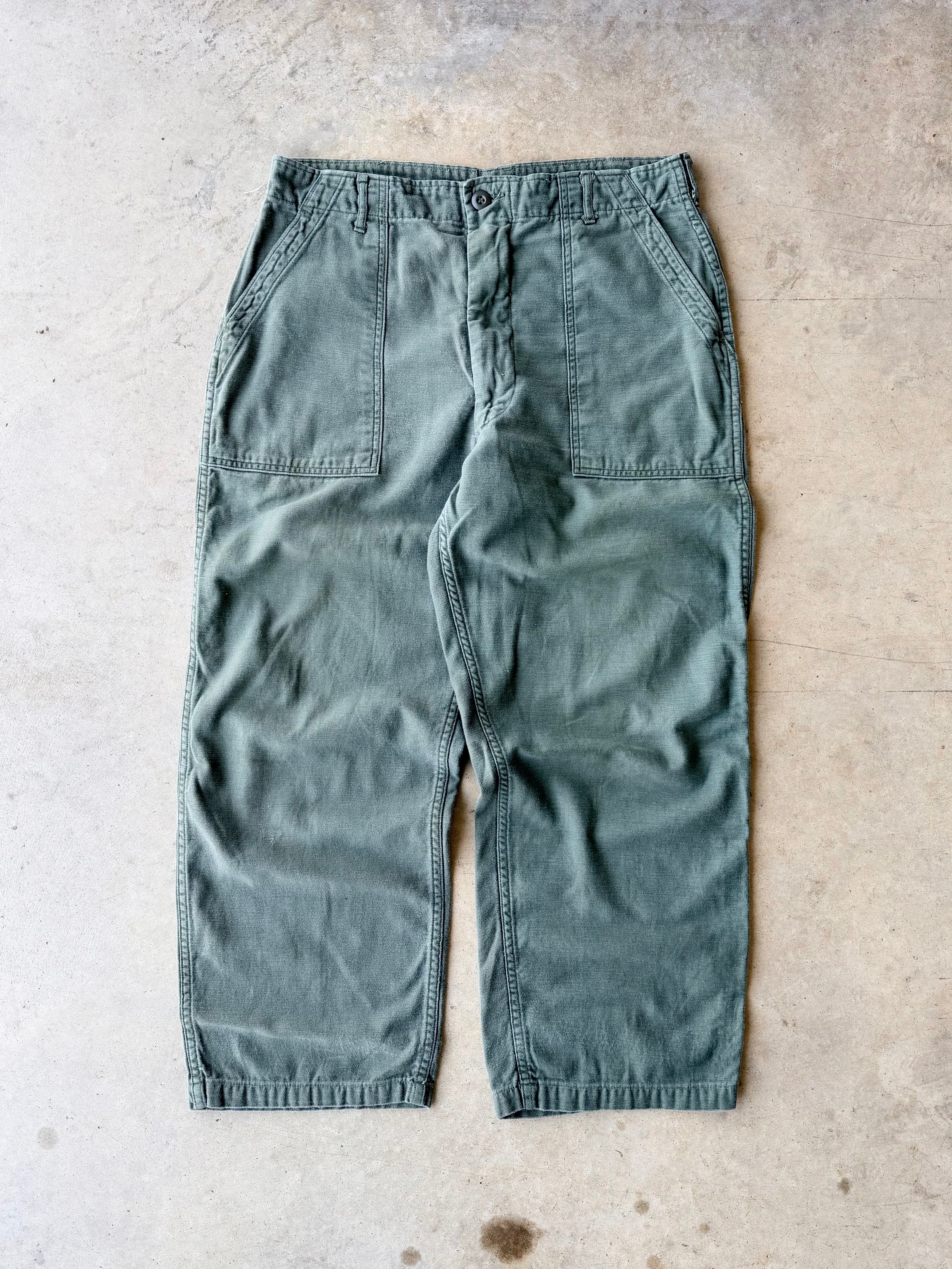 Vintage 1970s OG-107 Type 1 Green Pants - (36)