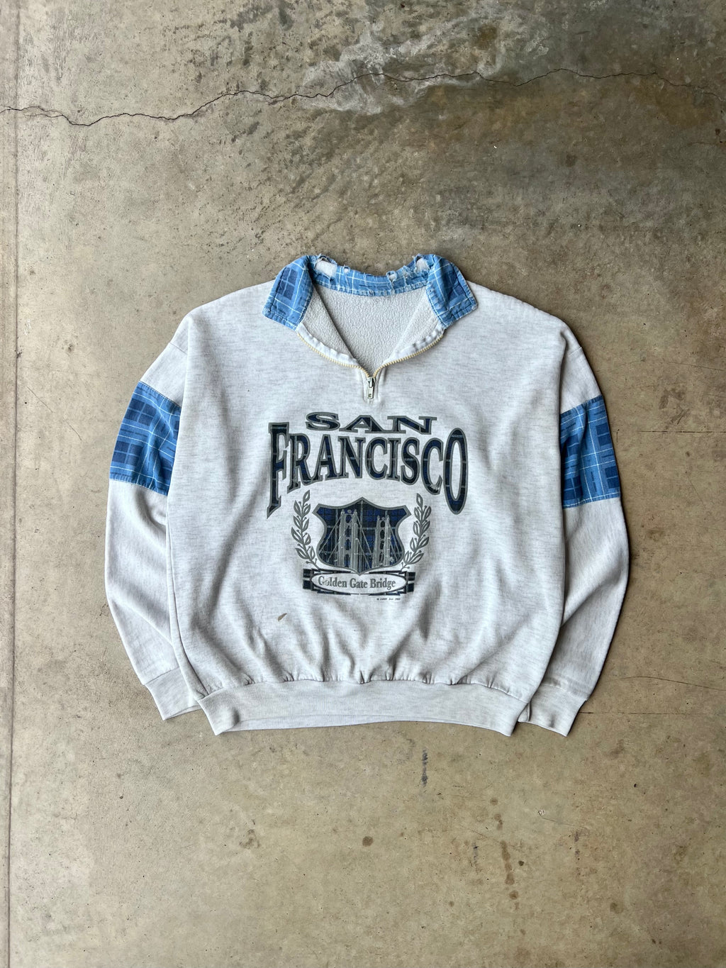Vintage 90s San Francisco Quarter-Zip - (L)