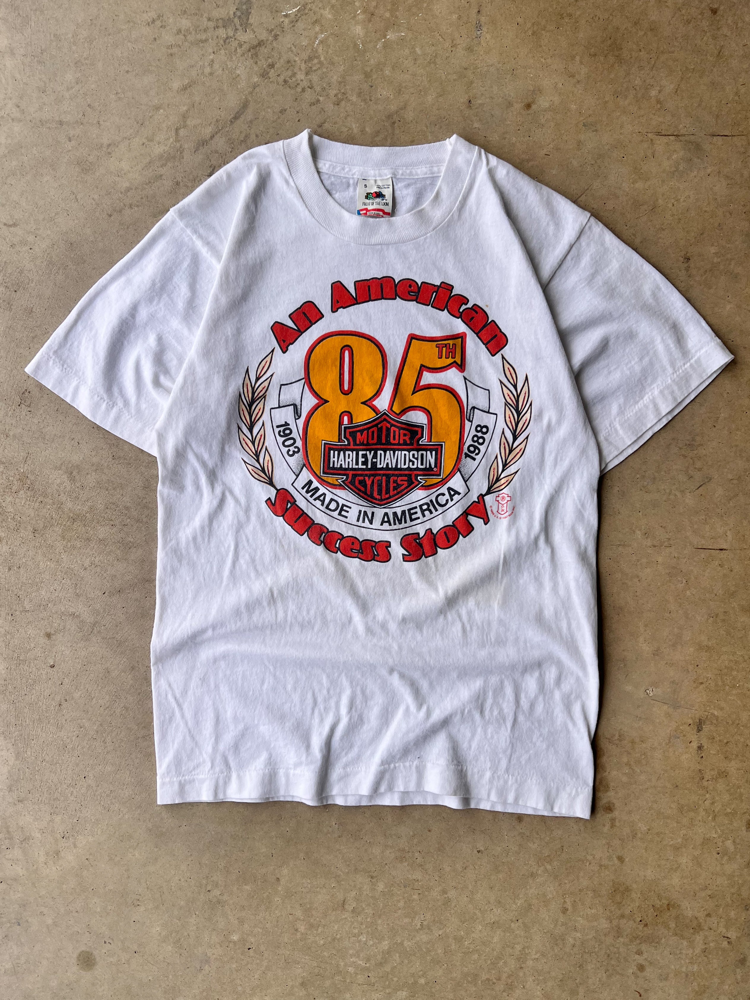 Vintage 1988 Harley Davidson Graphic T-Shirt - (L)