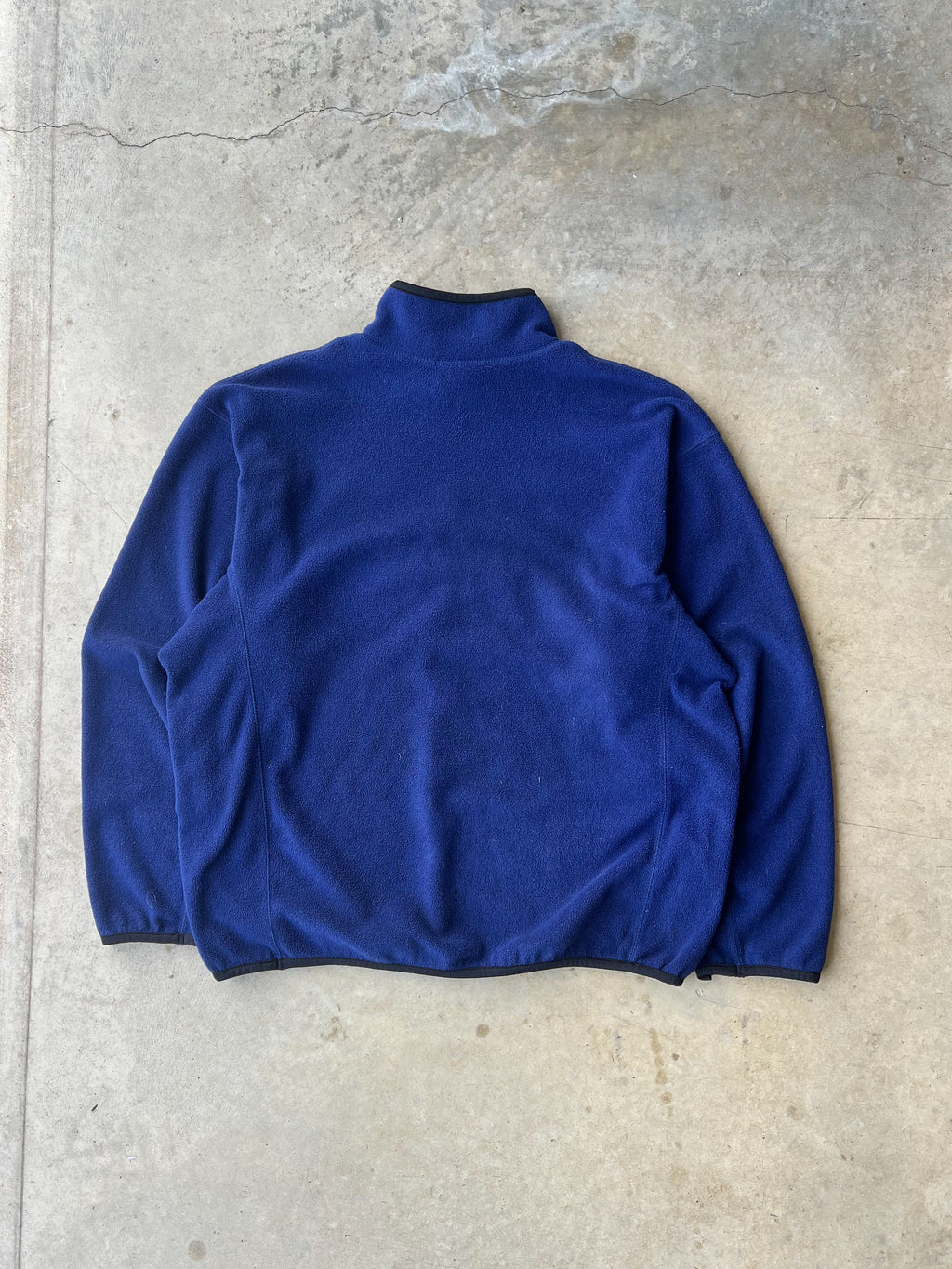 Vintage 1990s Adidas Navy Fleece Pullover - (L)