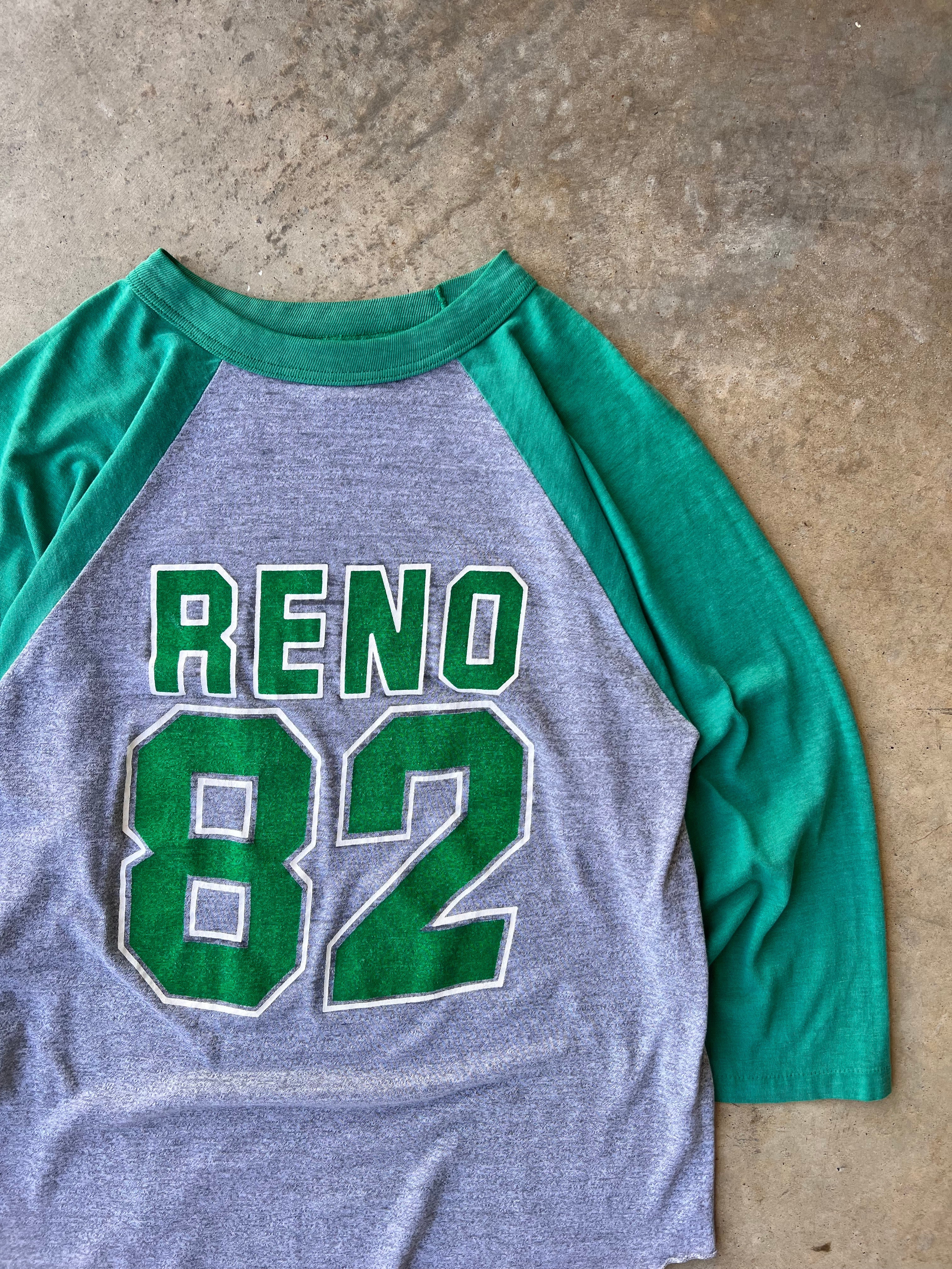 Vintage 1987 Two Tone Raglan Graphic Shirt - (M)