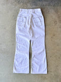 Vintage 1970s White Bellbottoms Pants - (24)