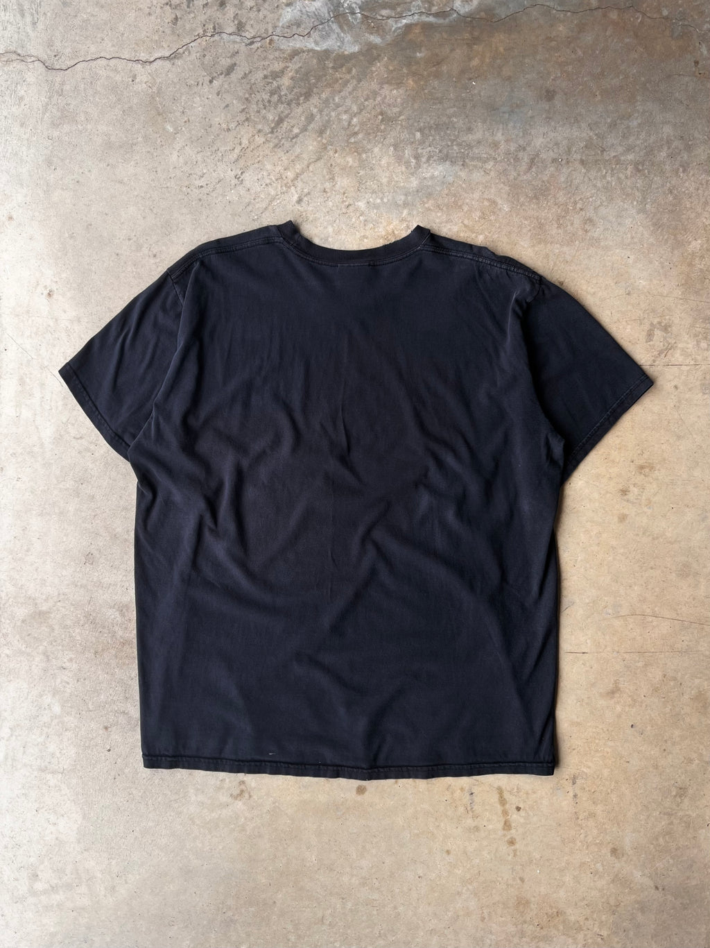 Vintage 00s Black Nike Side Check T-Shirt - (2XL)