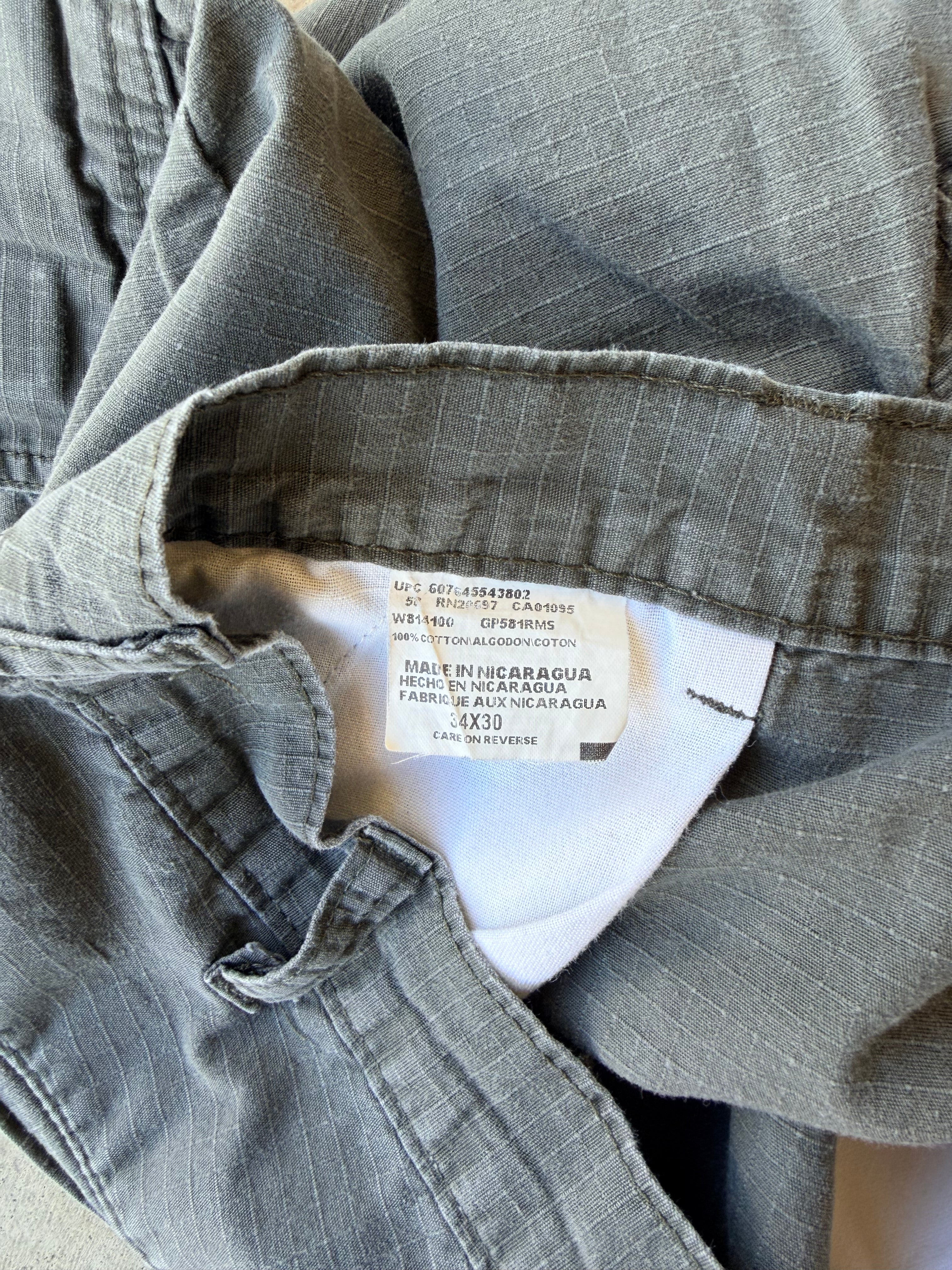 Vintage 2000s Light Green Cargo Pants - (34)