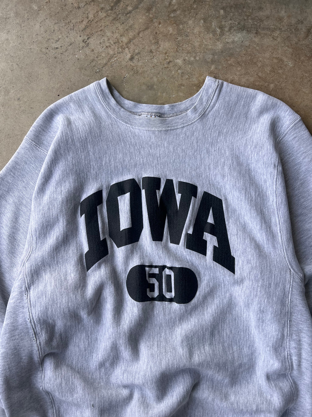Vintage 1980s Iowa Reverse Weave - (L)