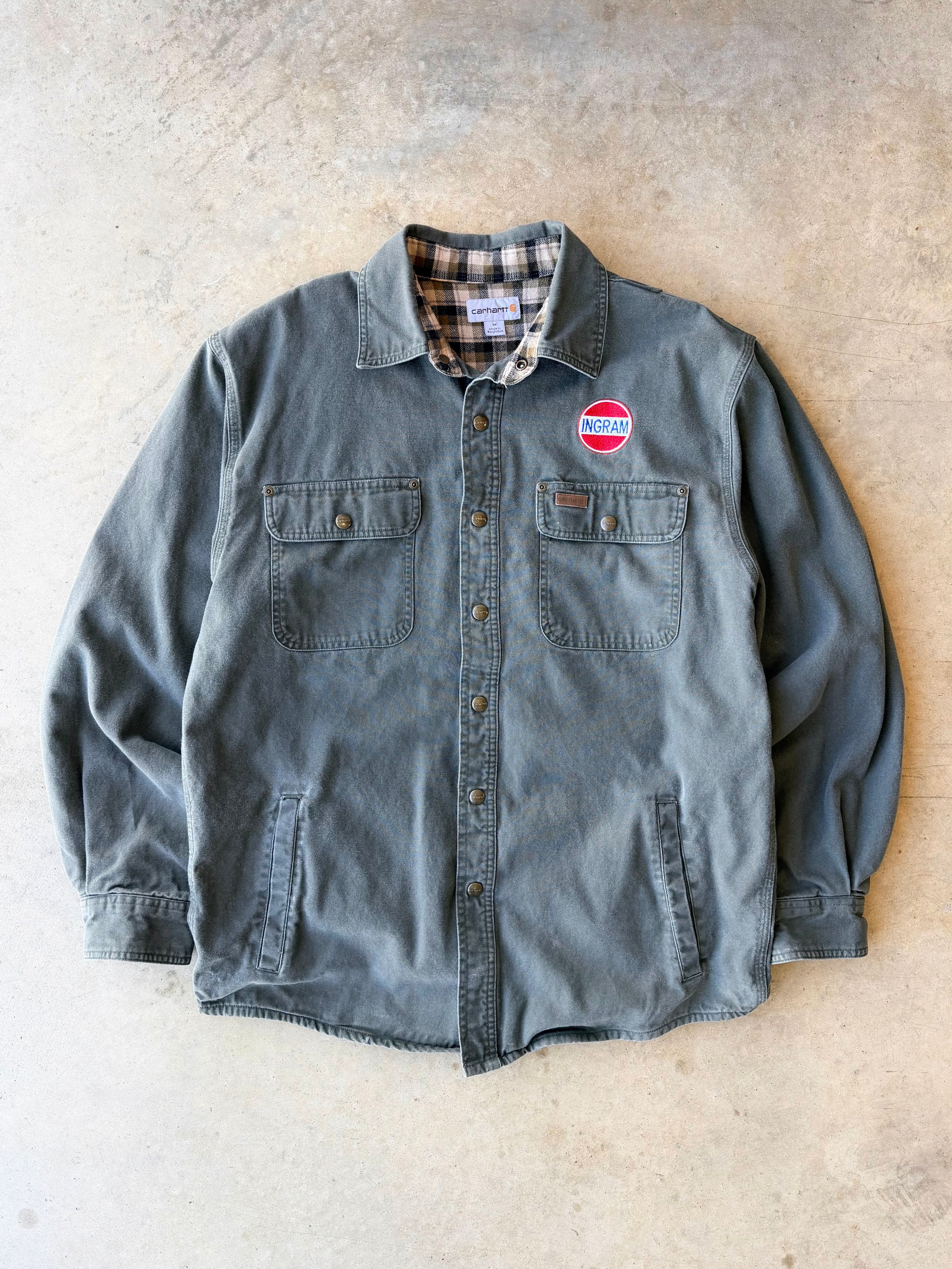 Vintage 2000s Green Carhartt Buttoned Jacket - (M)