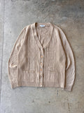 Vintage Tan Buttoned Cardigan - (M)