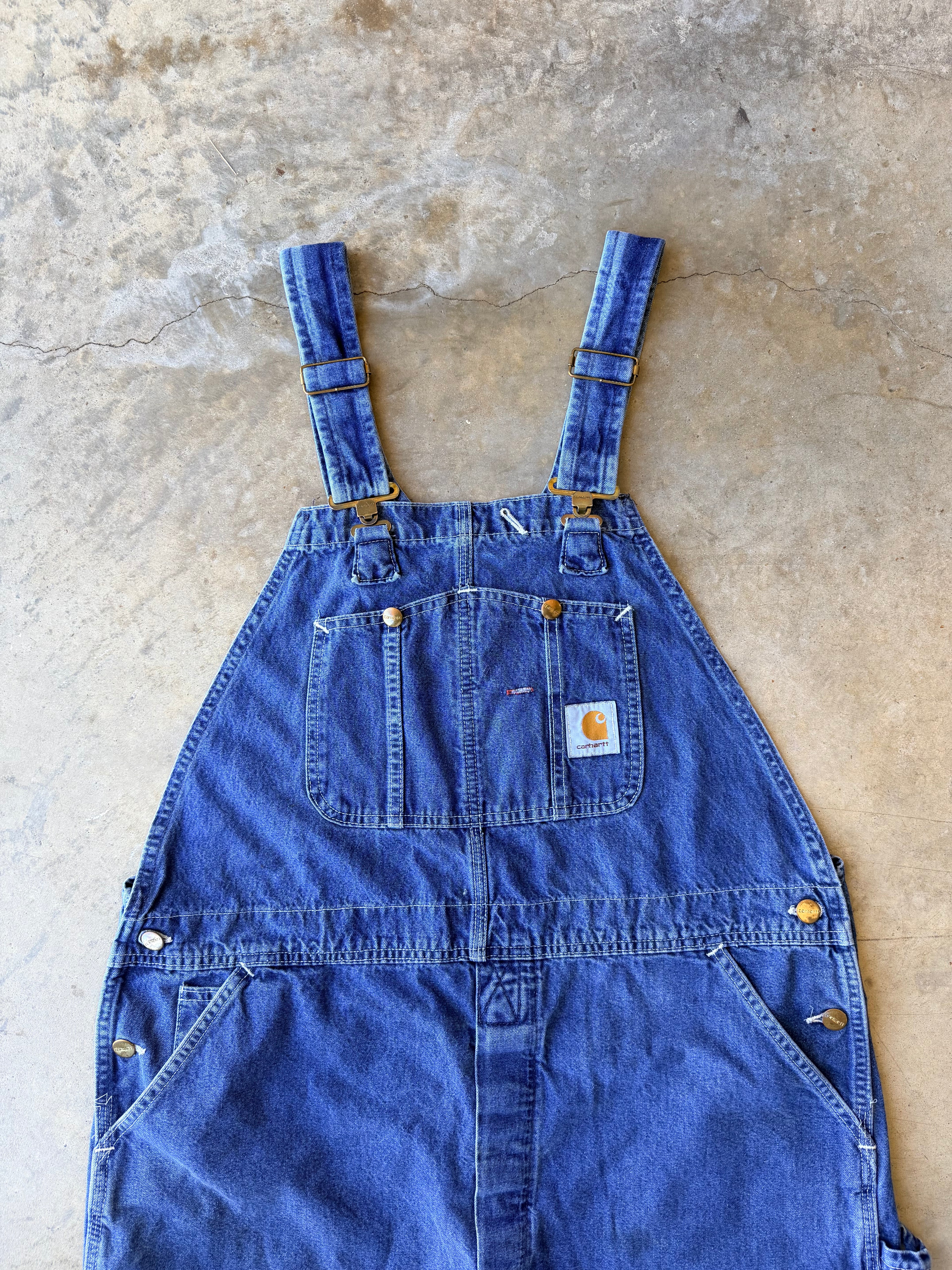 Vintage 2000s Denim Carhartt Overalls - (2XL)