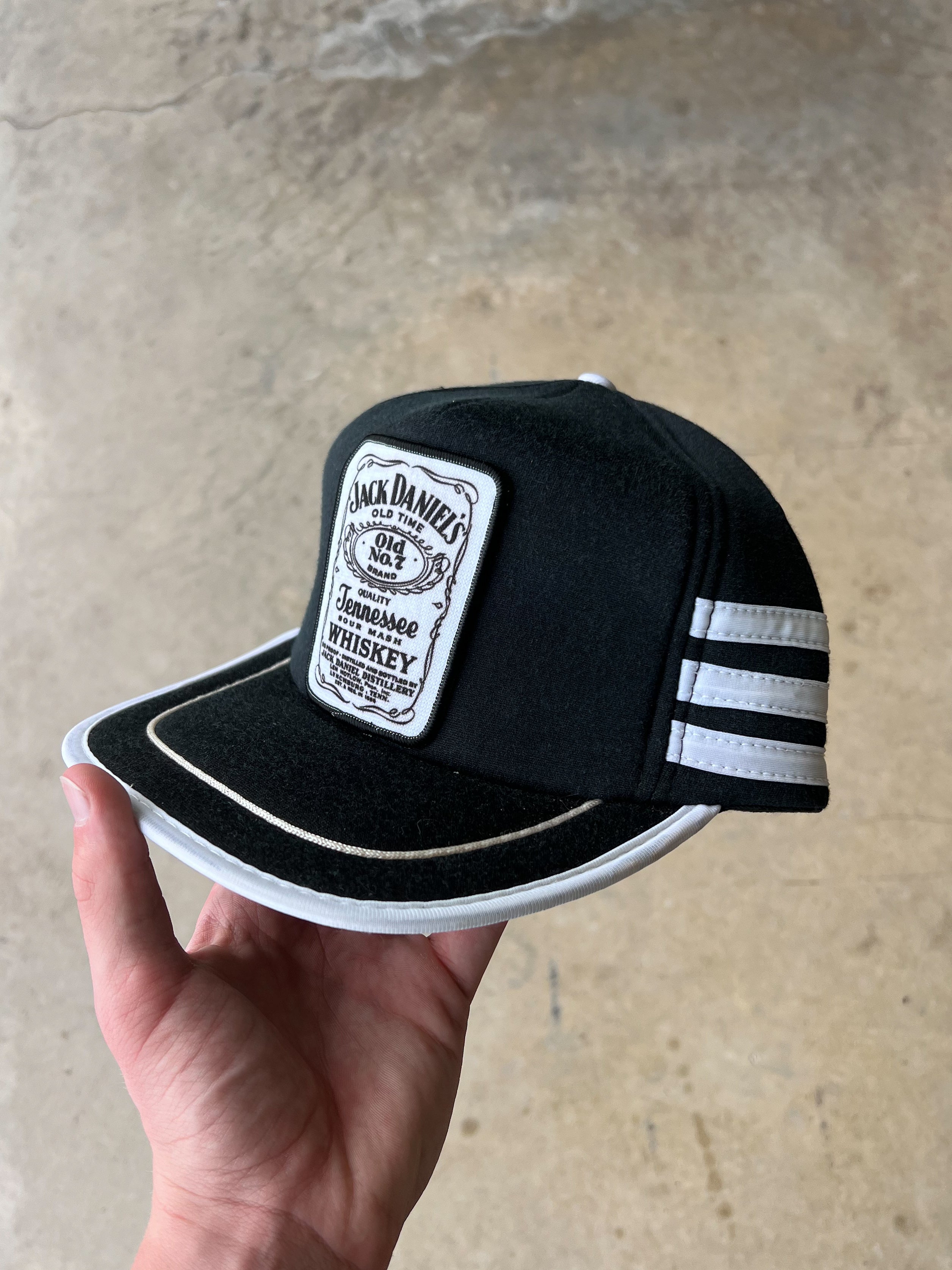 Vintage 1980s Jack Daniel’s Three Striped Trucker Hat - (OS)
