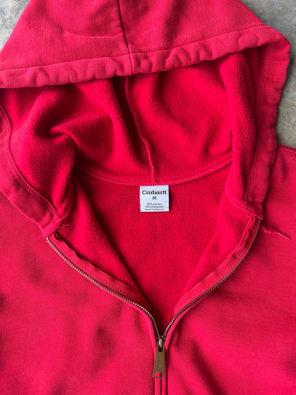Vintage 00s Red Carhartt Light Zip-Up Jacket - (M)