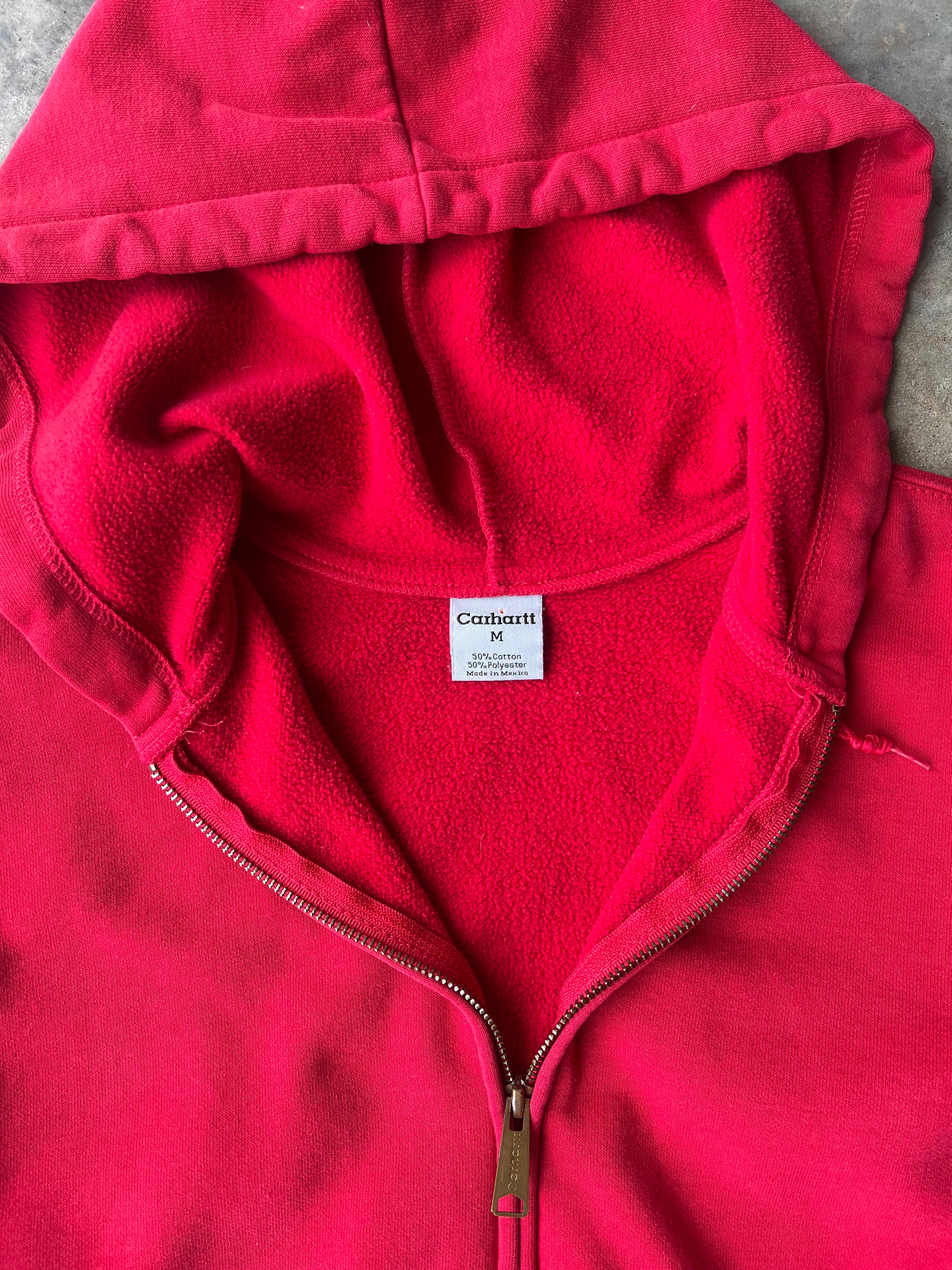 Vintage 00s Red Carhartt Light Zip-Up Jacket - (M)