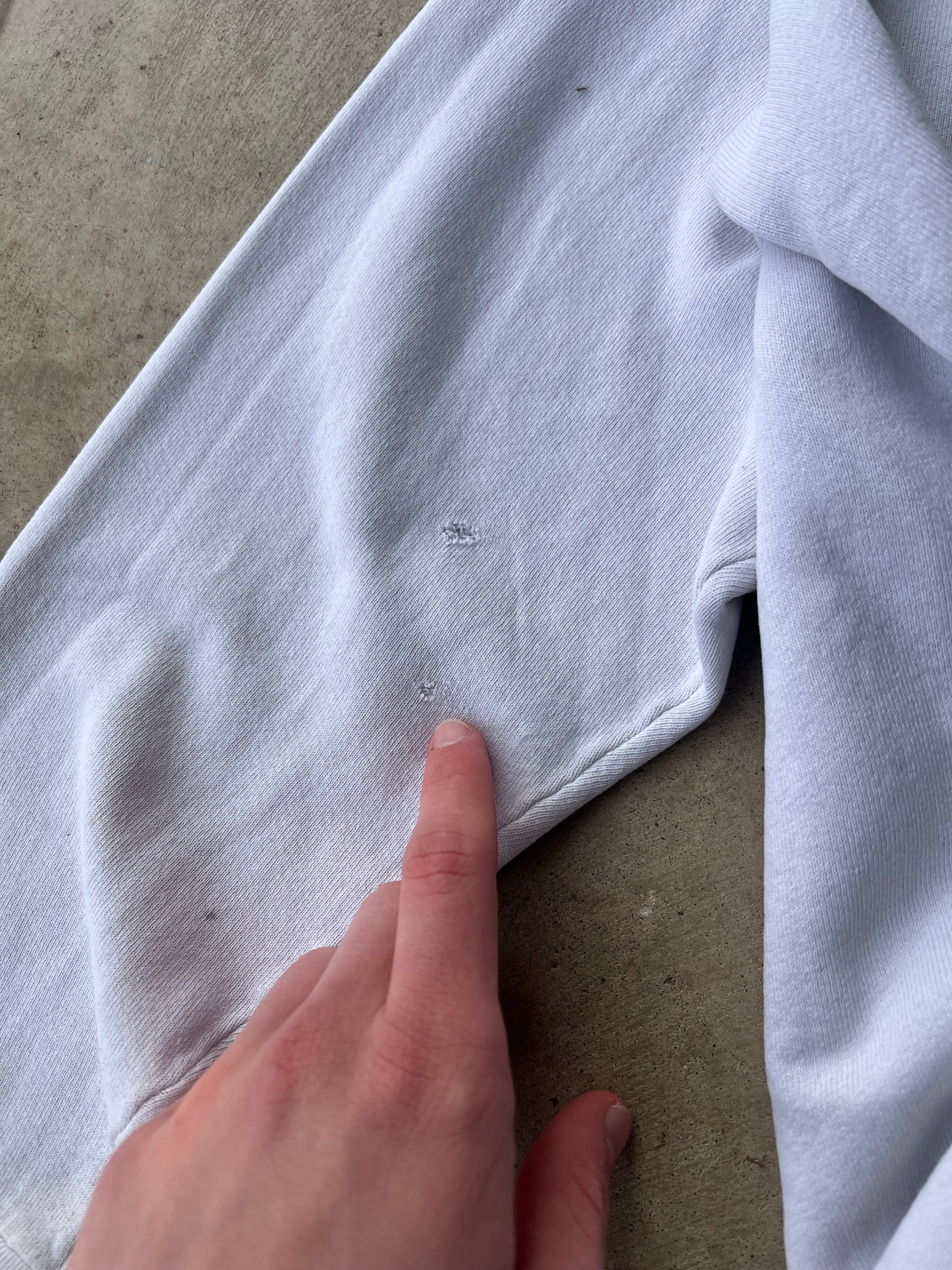 Vintage 1990s Give Blood White Graphic Sweatshirt - (L)