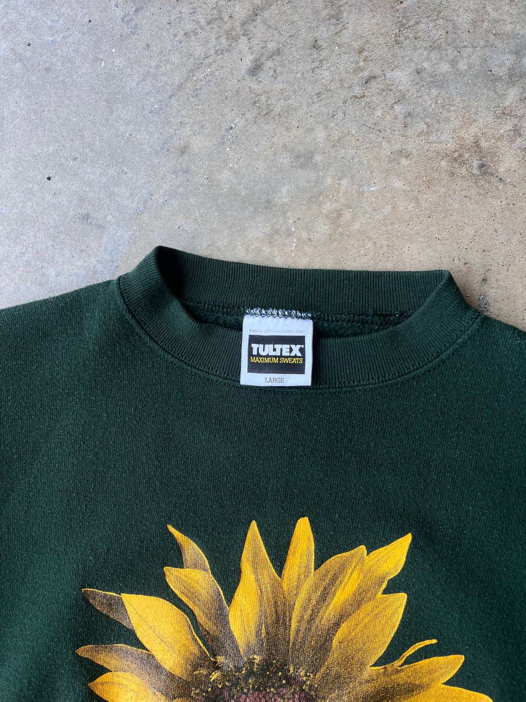 Vintage 1990s Sunflower Graphic Sweatshirt - (L)
