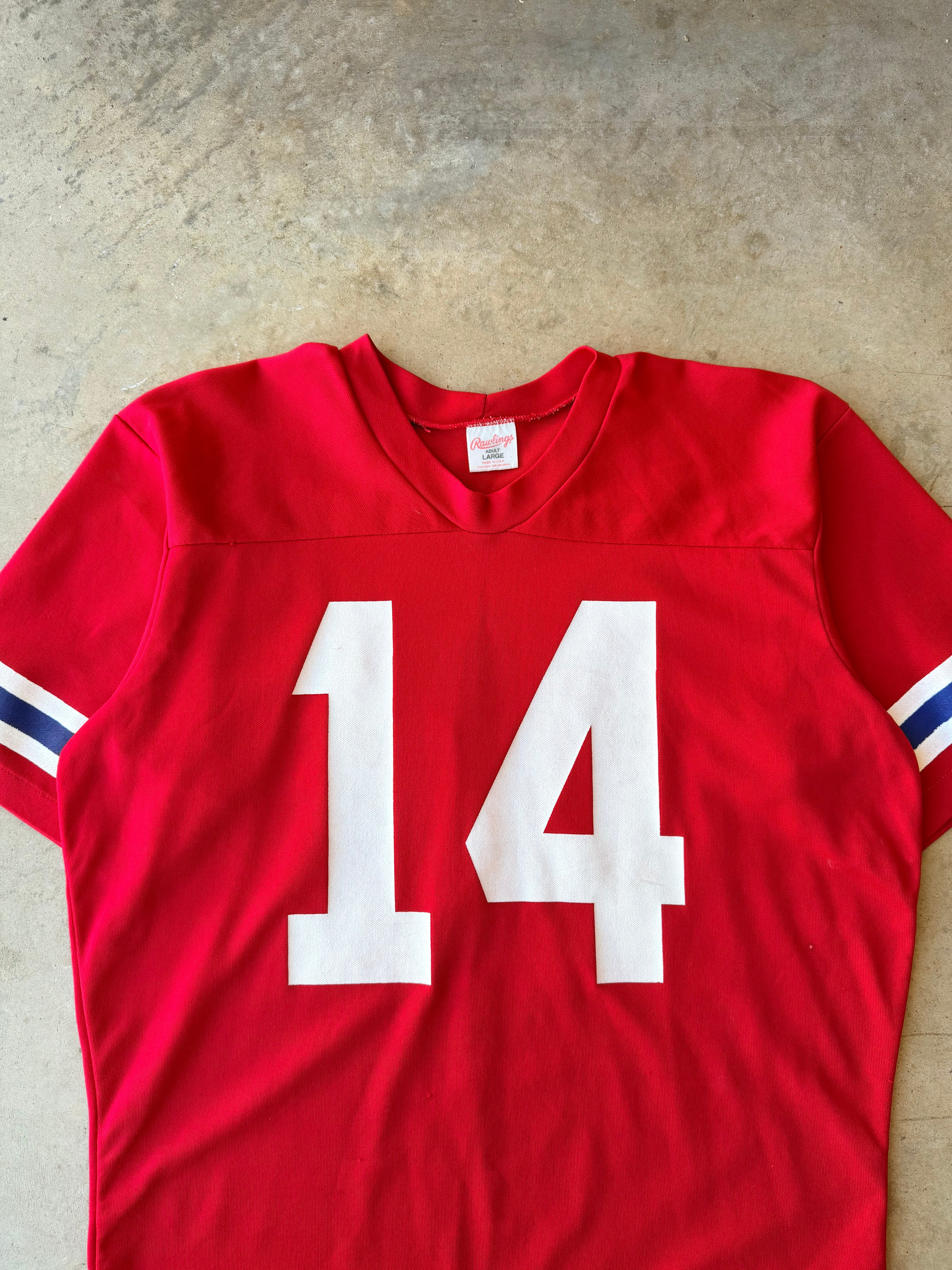 Vintage 1980s Red #14 Jersey - (L)