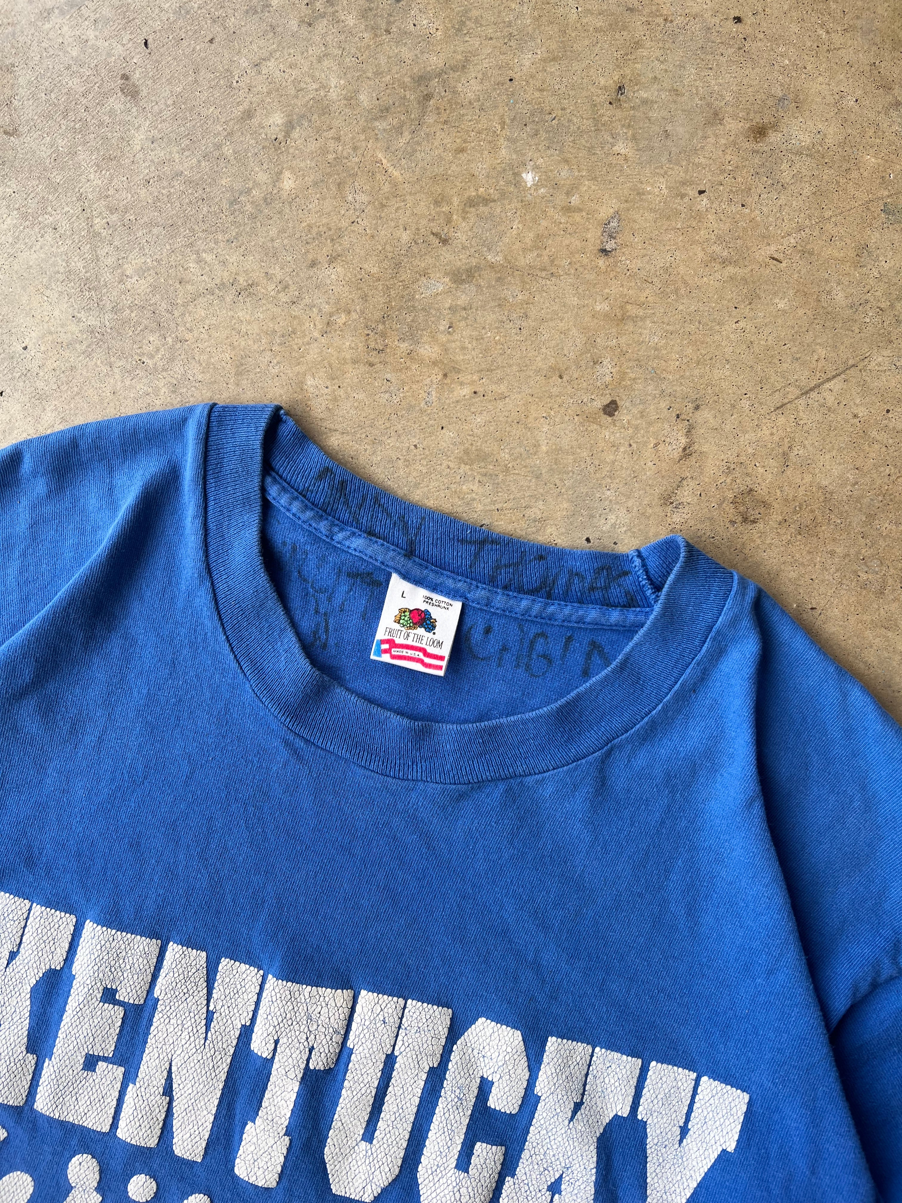 Vintage 90s Kentucky Wildcats Graphic T-Shirt - (L)