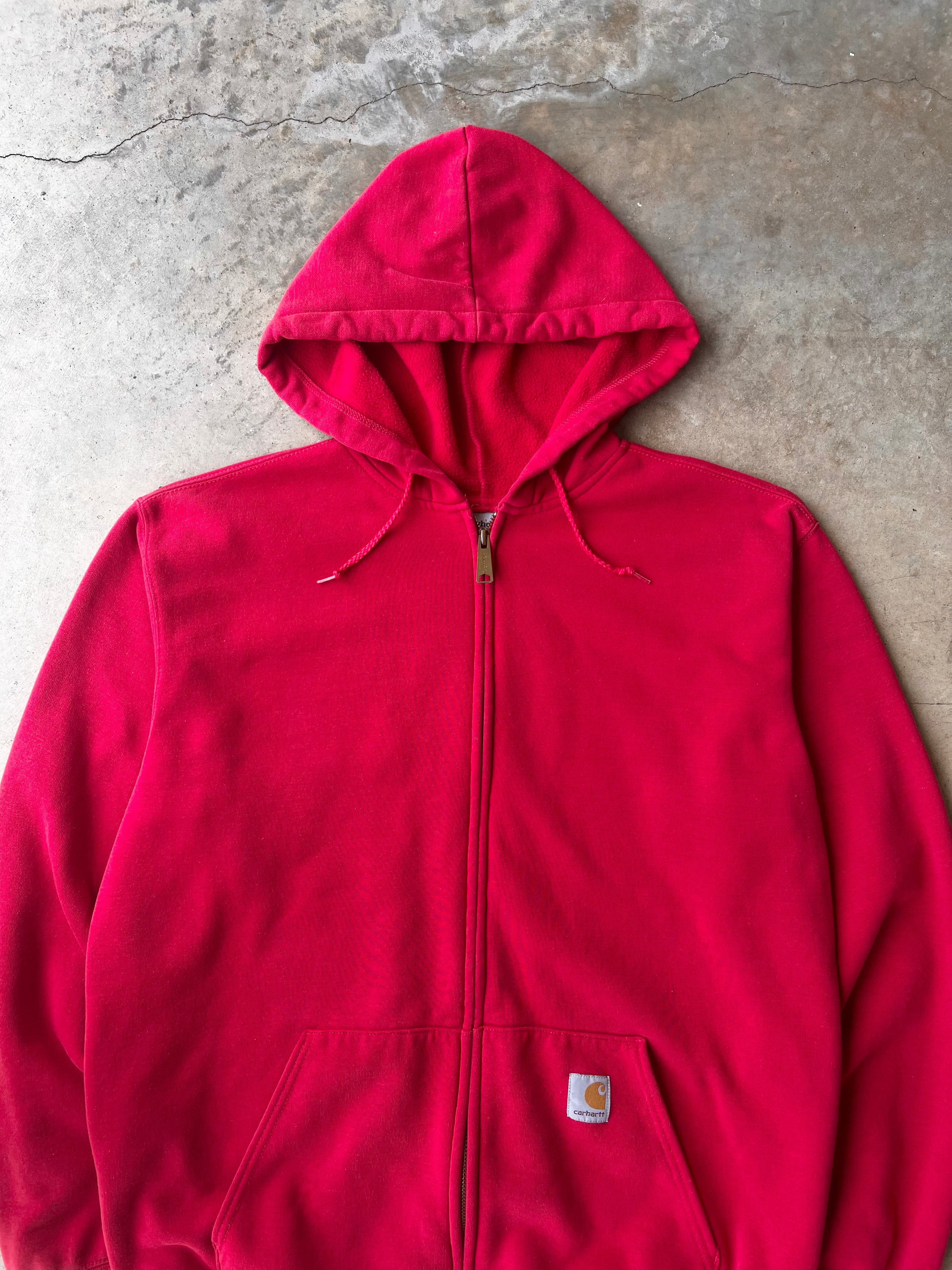 Vintage 00s Red Carhartt Light Zip-Up Jacket - (M)