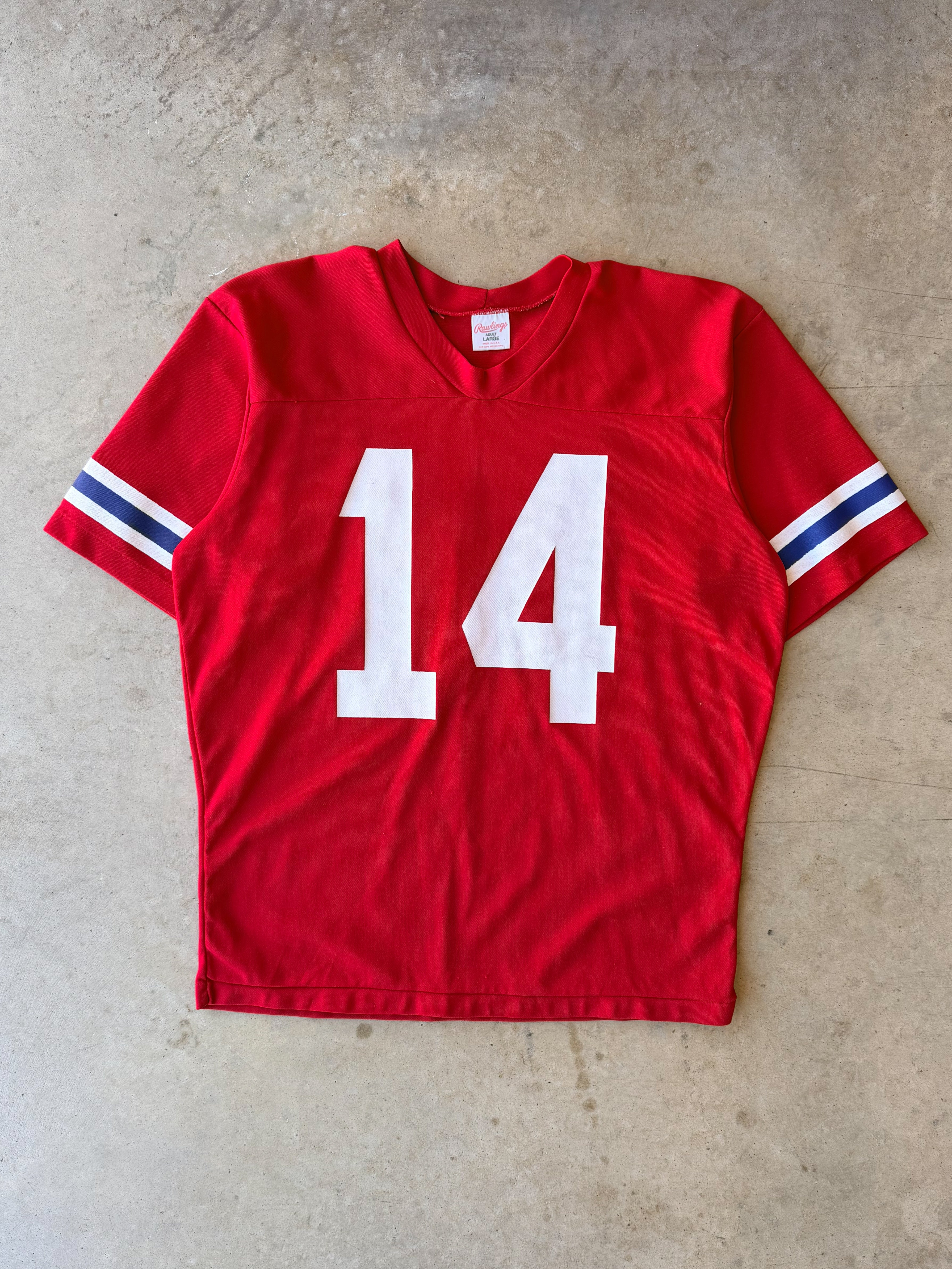 Vintage 1980s Red #14 Jersey - (L)