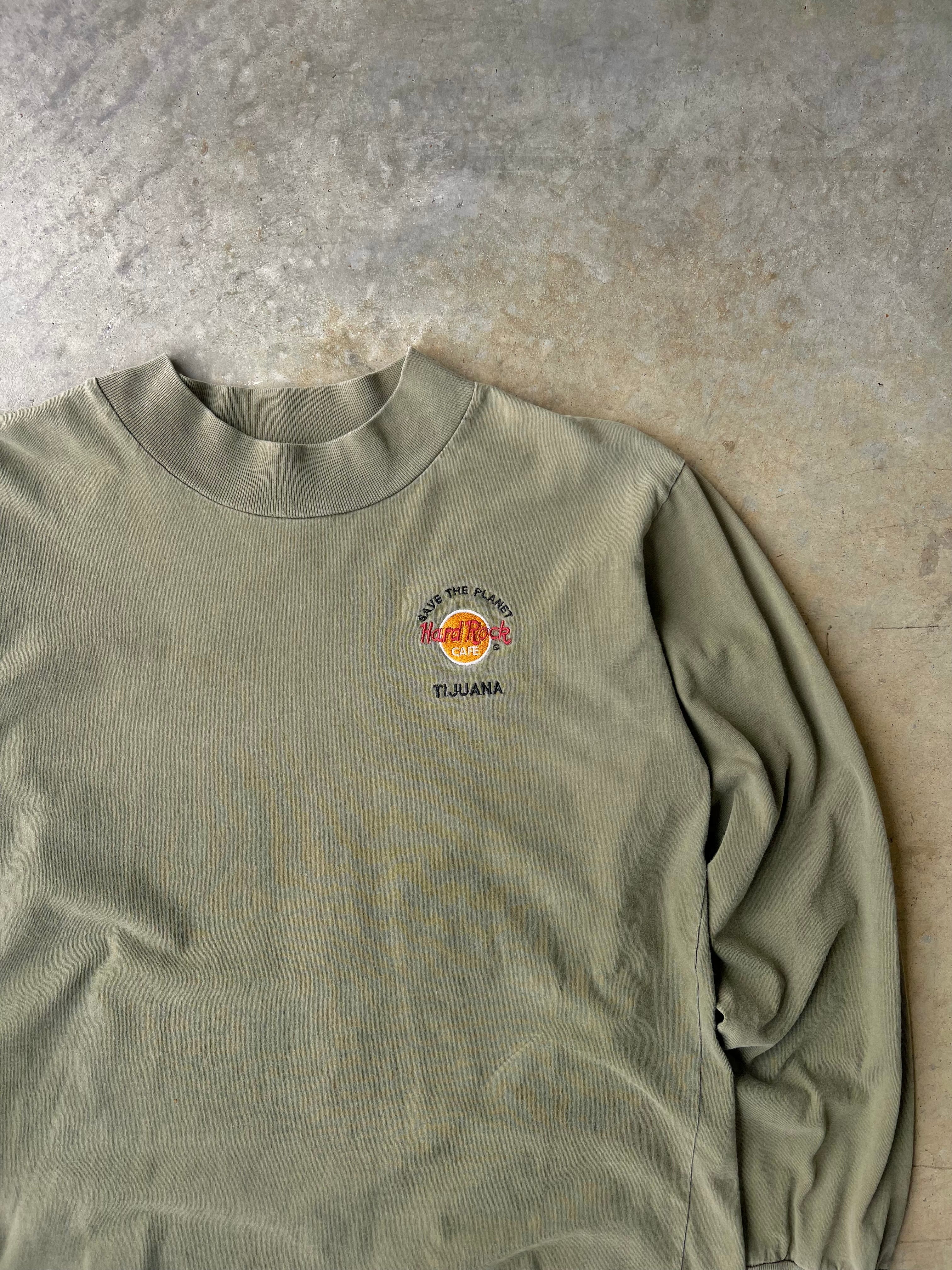 Vintage 1990s Faded Hard Rock Cafe Long Sleeve Shirt - (L)