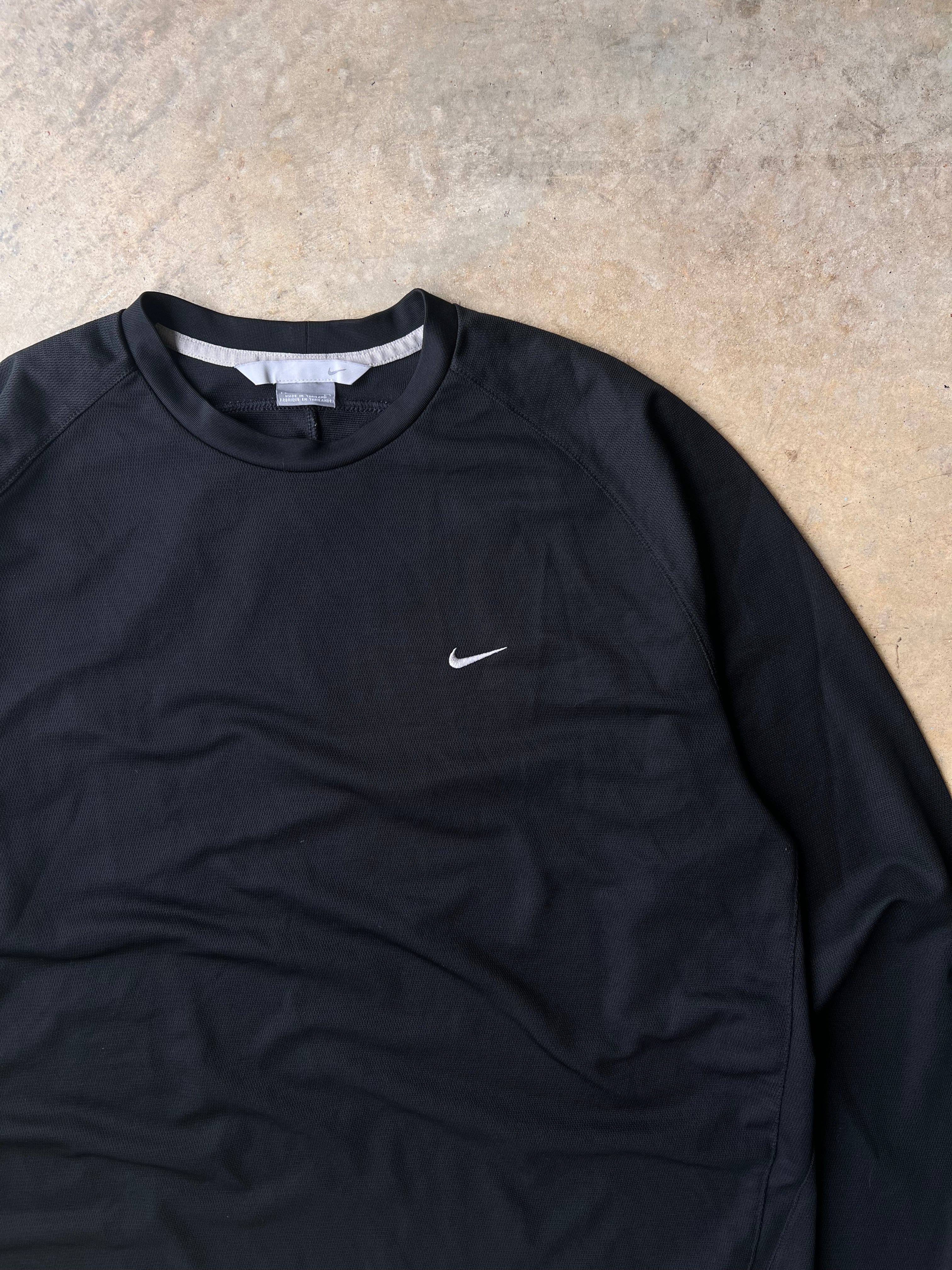 Vintage 00s Black Nike Long Sleeve - (L)