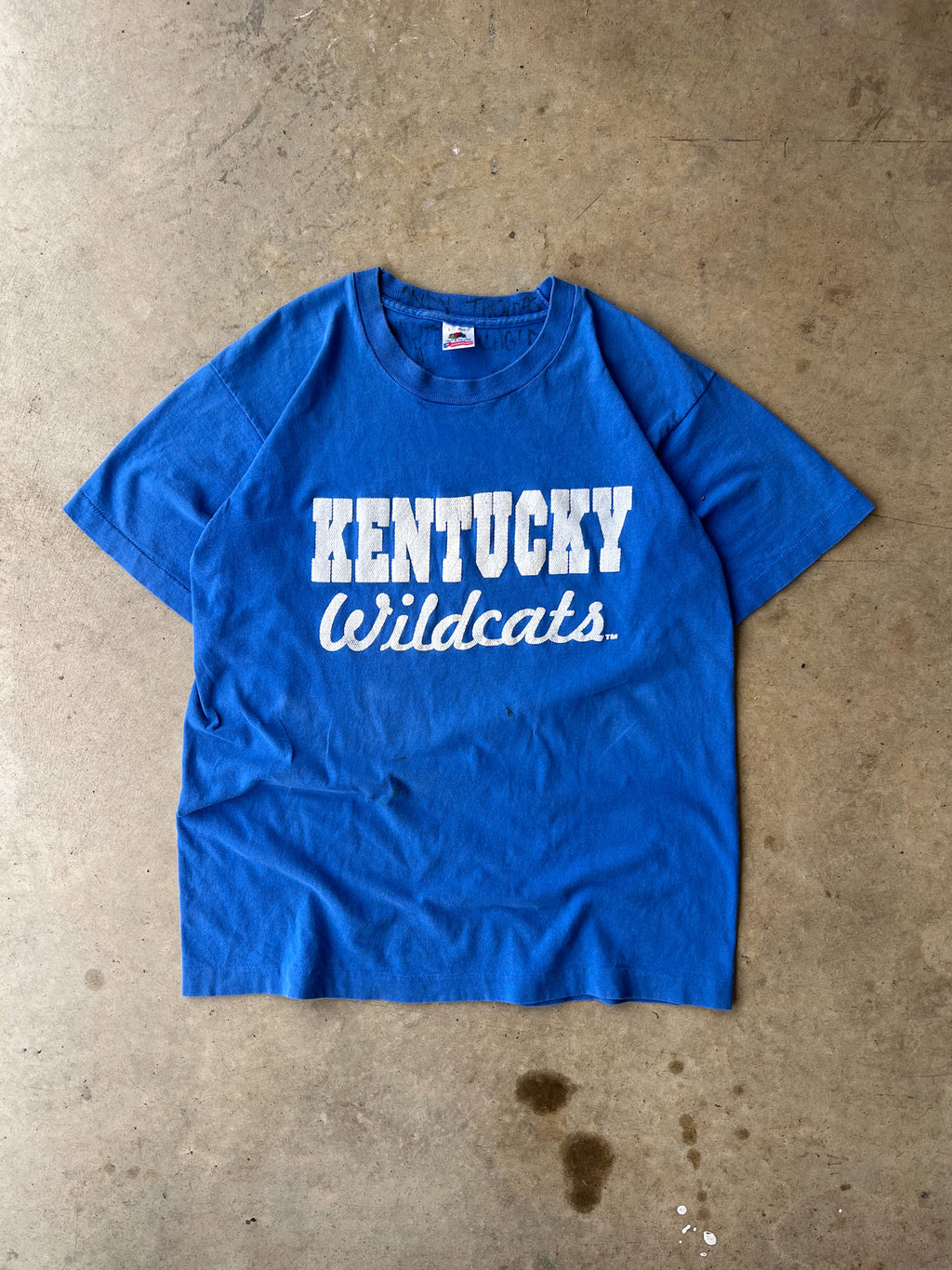 Vintage 90s Kentucky Wildcats Graphic T-Shirt - (L)