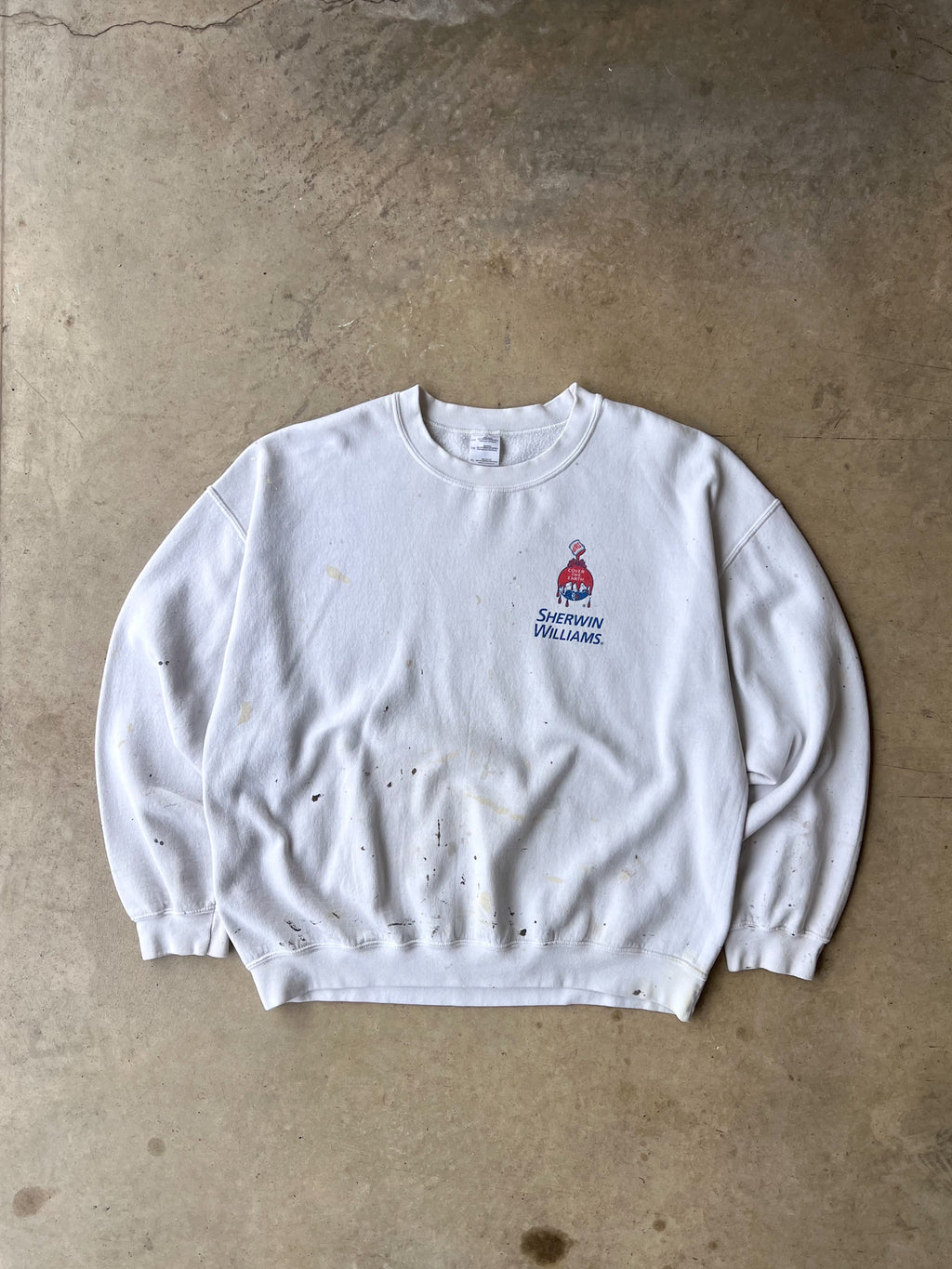 Vintage 00s Paint Distressed Sherwin Williams Sweatshirt - (XL)