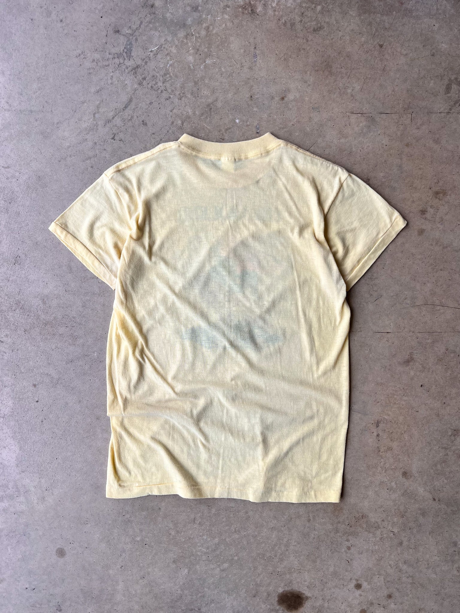 Vintage 1980s Yellow Funny Golfer T-Shirt - (L)