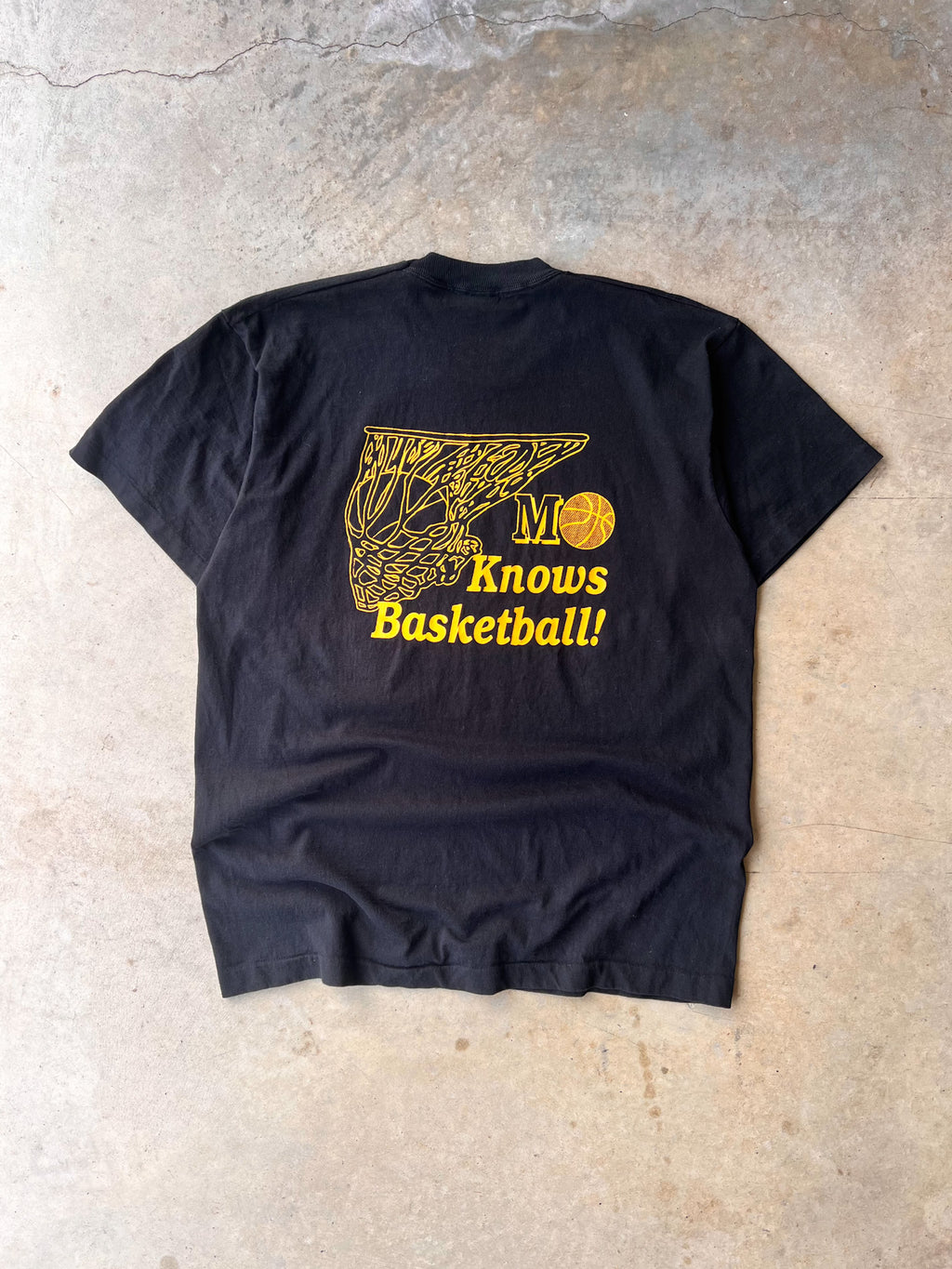 Vintage 1990s Mizzou Tigers Black T-Shirt - (XL)