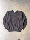 Vintage 1990s Wool Earth Tone Patterned Sweater - (L)