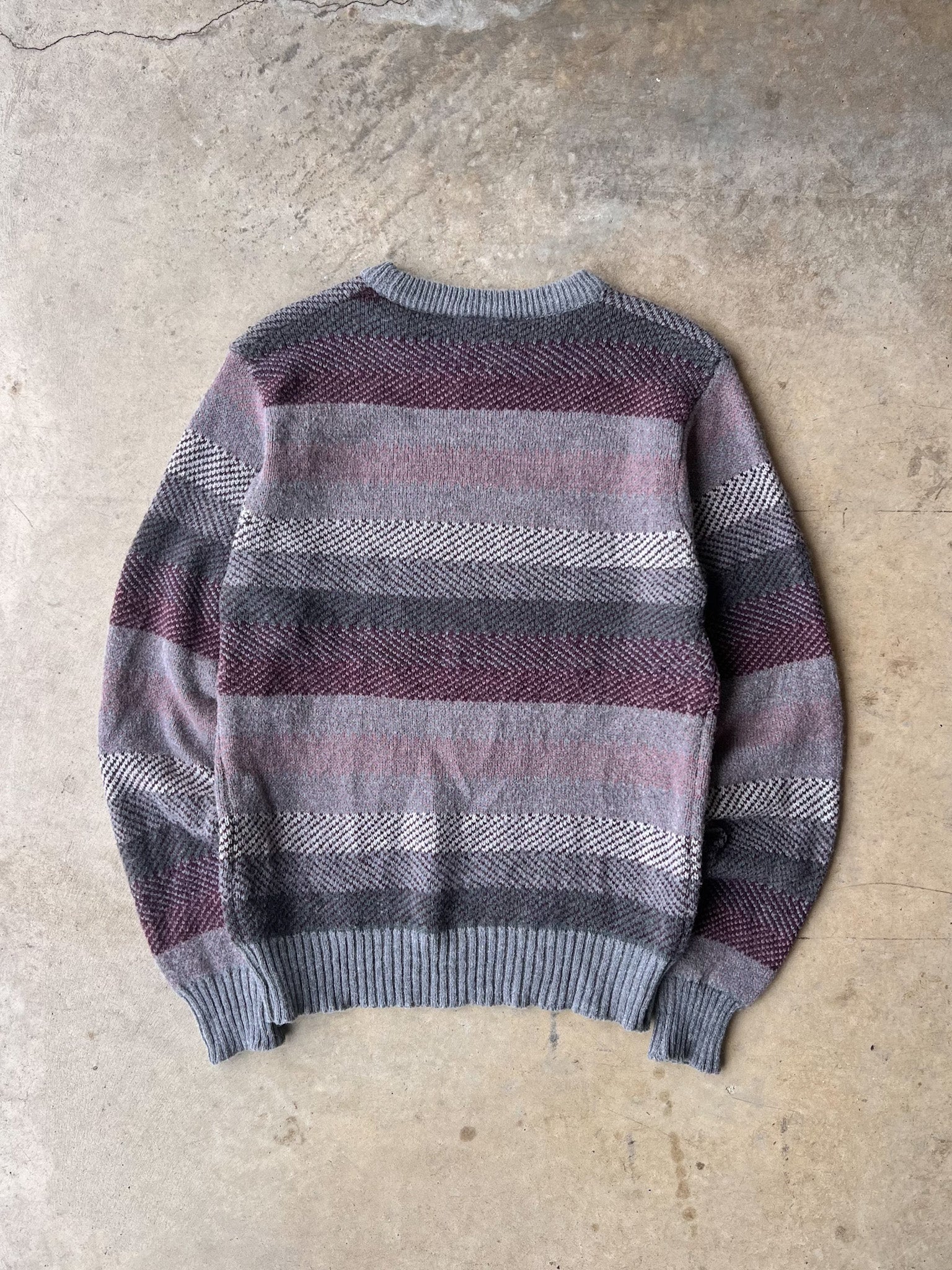 Vintage Kennington Striped Wool Sweater - (L)