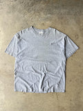 Vintage 00s Grey Nike Side Check T-Shirt - (XL)