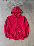 Vintage 00s Red Carhartt Light Zip-Up Jacket - (M)