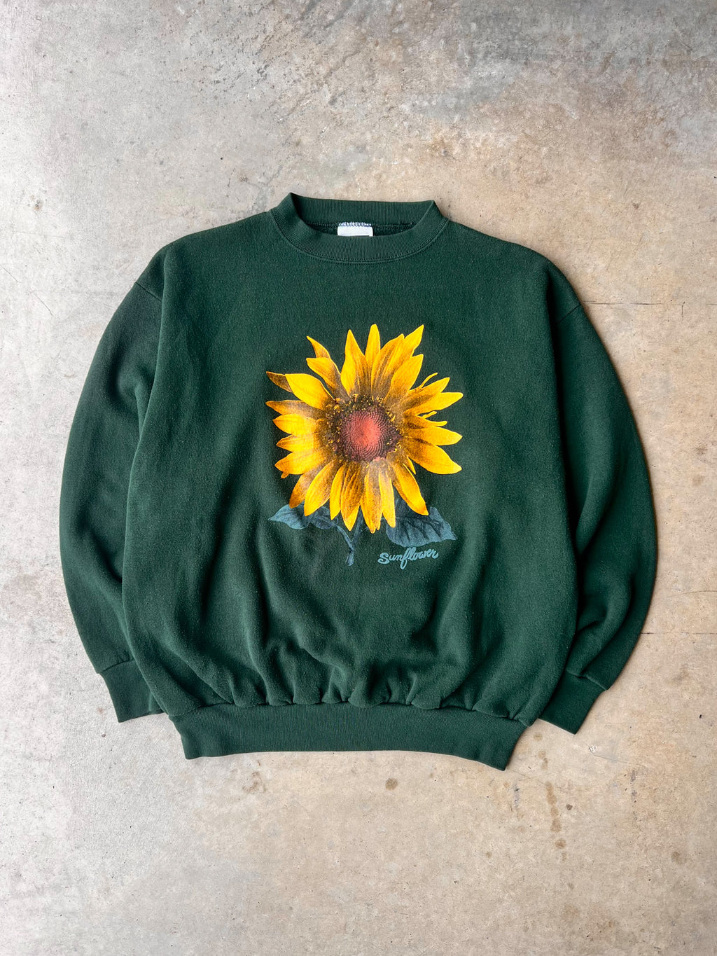 Vintage 1990s Sunflower Graphic Sweatshirt - (L)