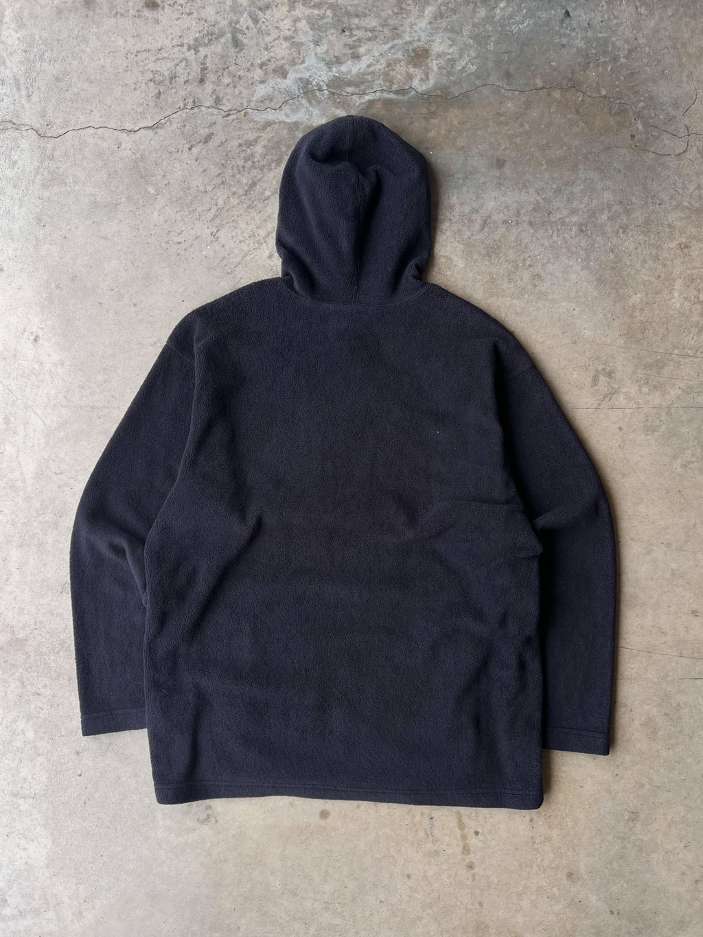 Vintage 00s Nike Black Fleece Center Swoosh Hoodie - (M)