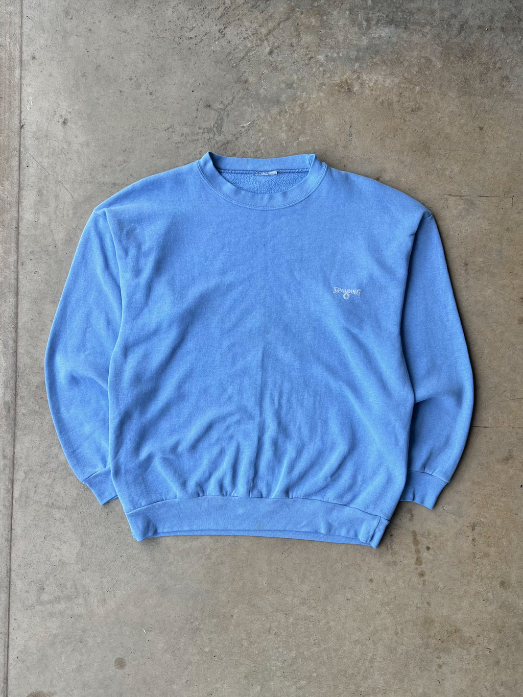 Vintage 1990s Spalding Faded Blue Sweatshirt - (L)